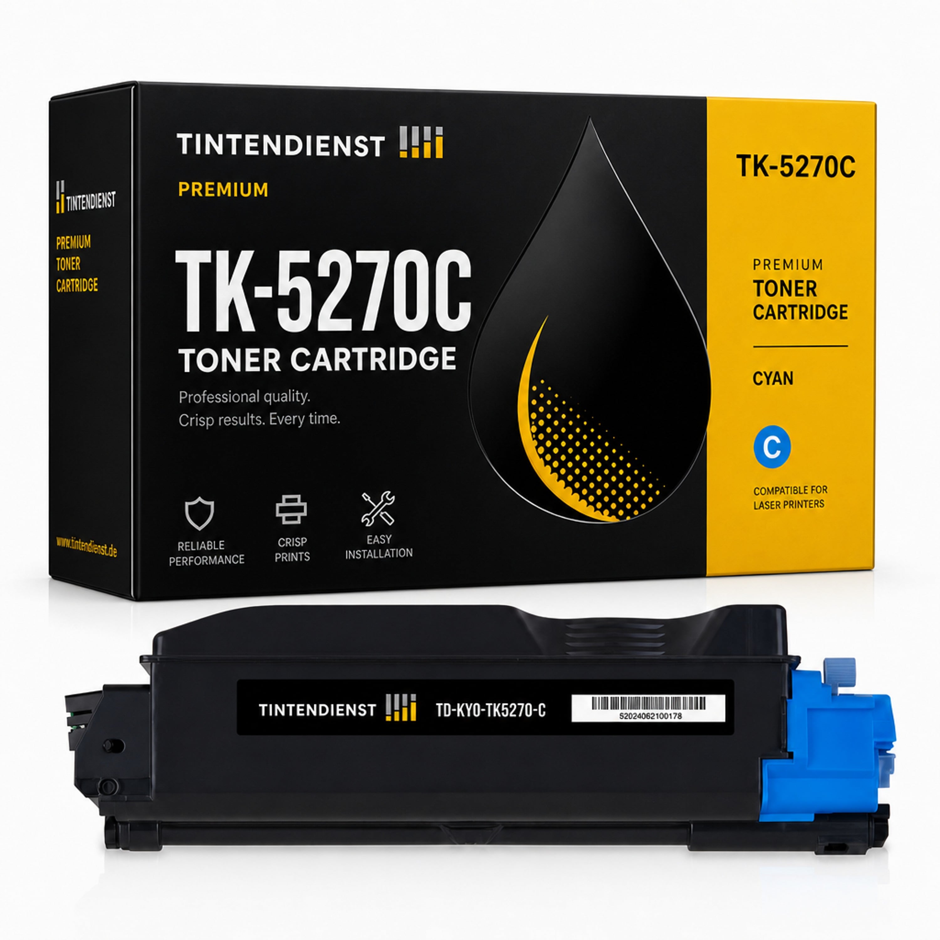Toner kompatibel zu Kyocera TK-5270C, cyan