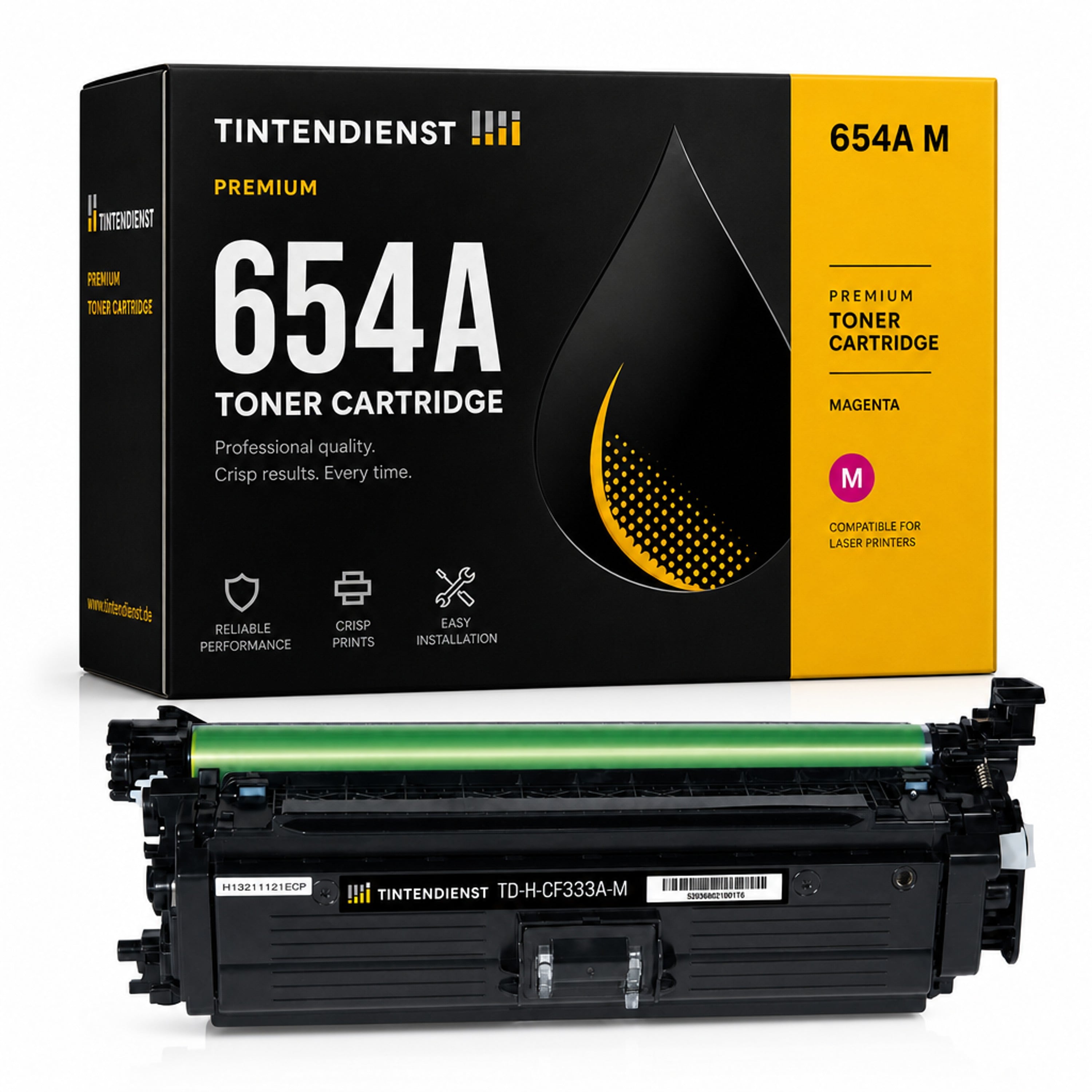 Toner kompatibel zu HP 654A, magenta