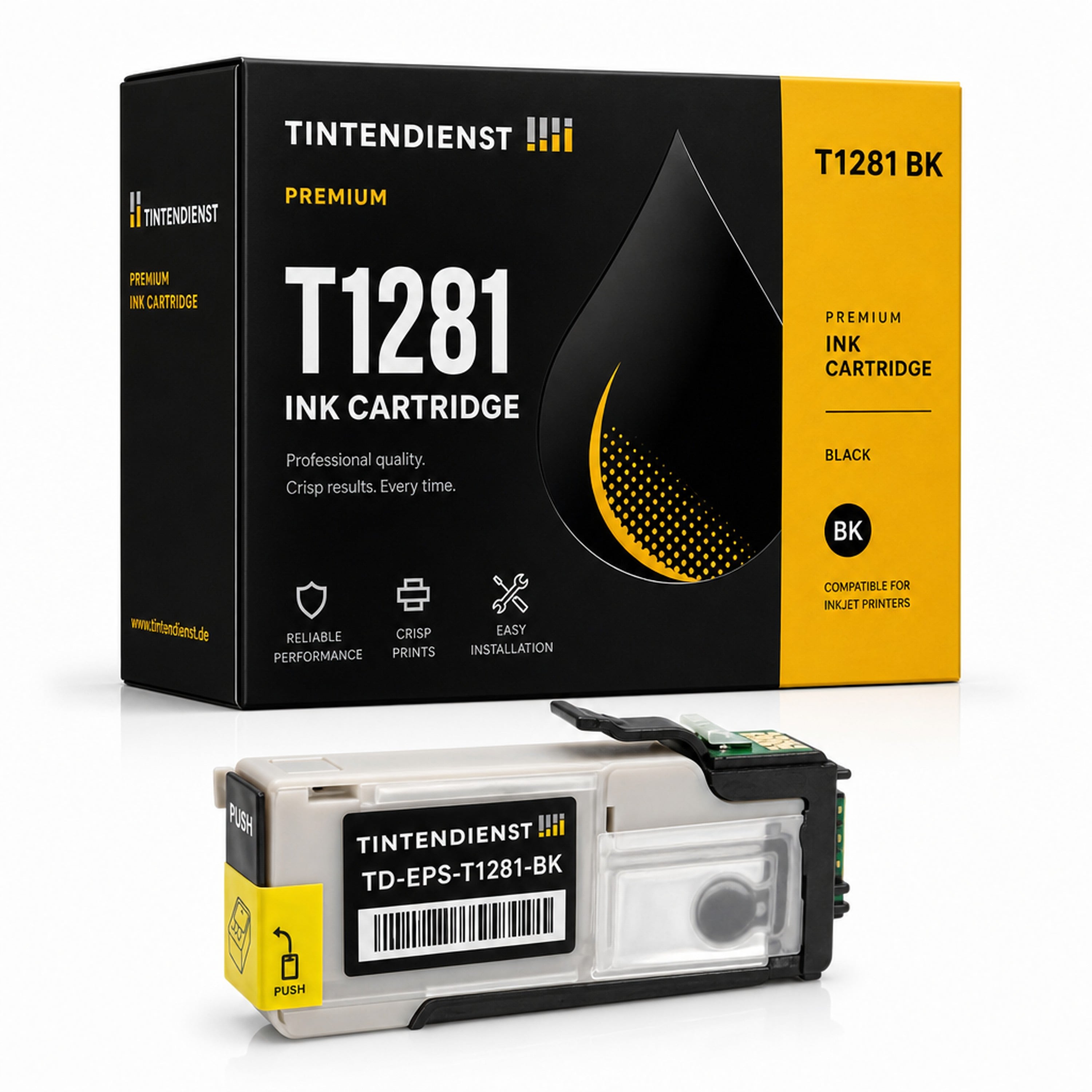 Druckerpatrone kompatibel zu Epson T1281, schwarz