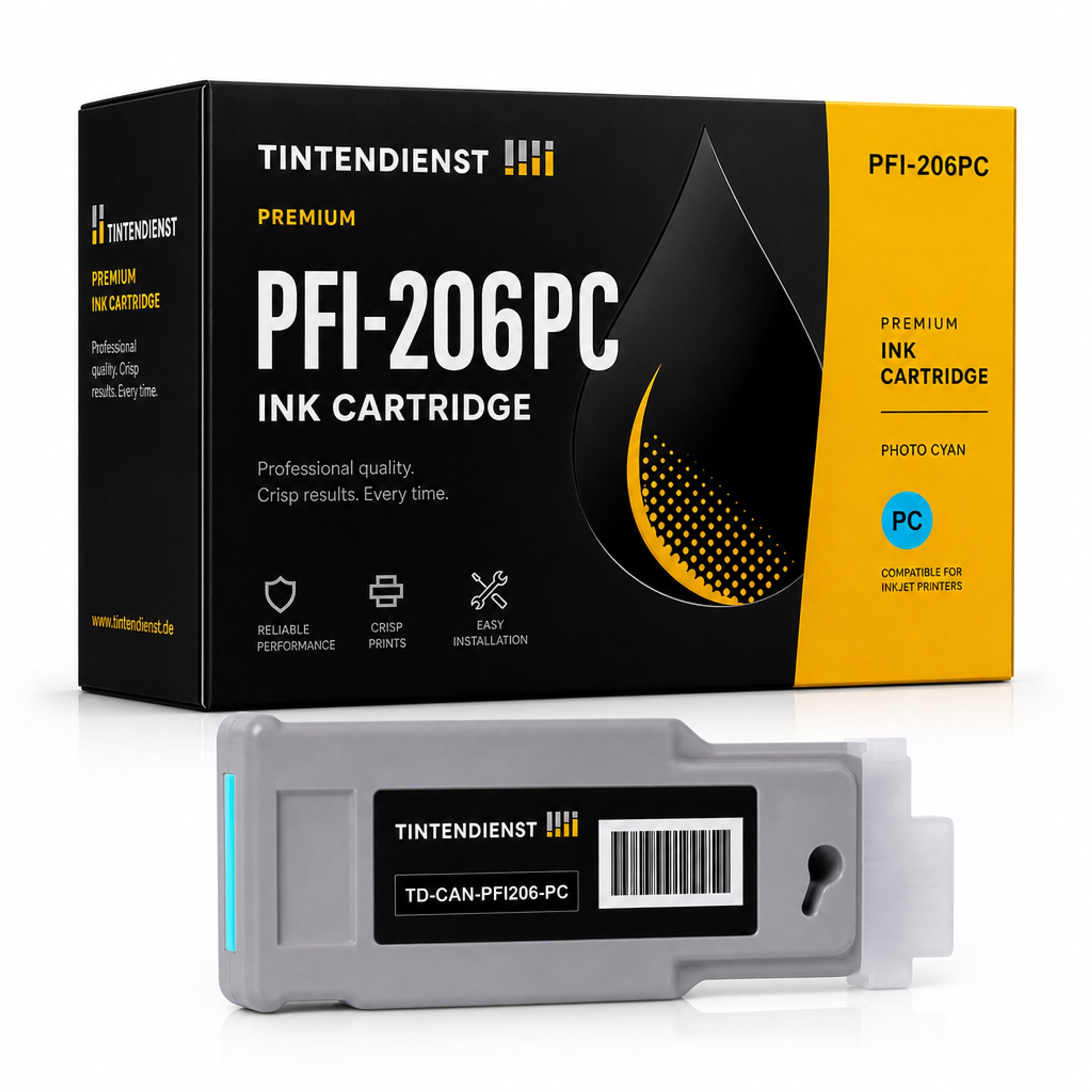Druckerpatrone kompatibel zu Canon PFI-206PC, photo cyan