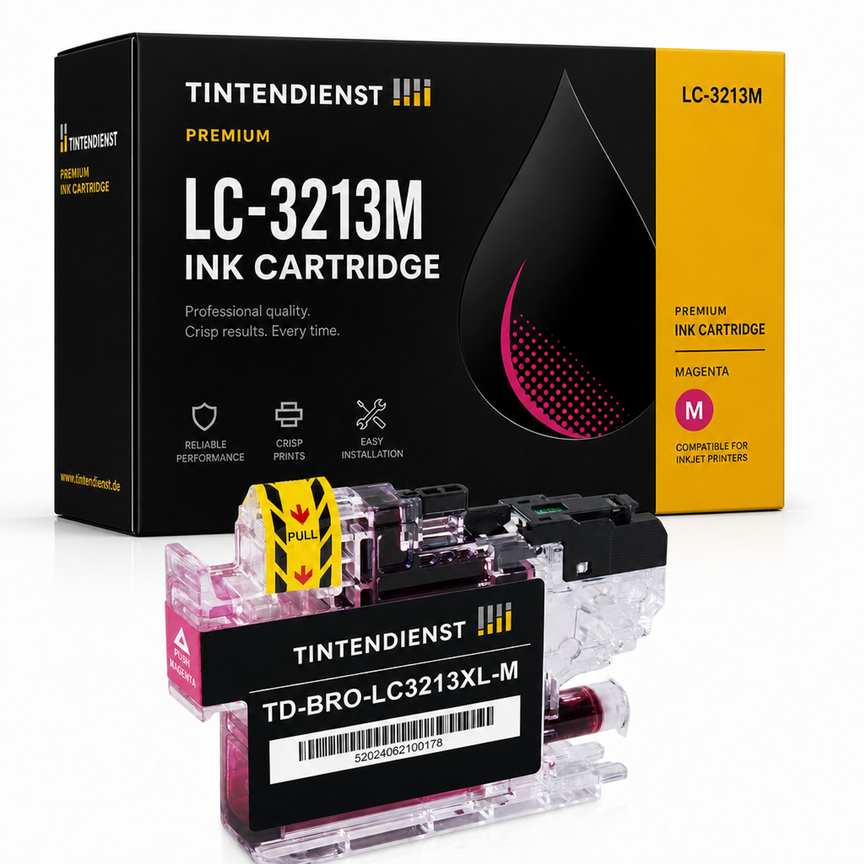 Druckerpatrone kompatibel zu Brother LC-3213M XL, magenta