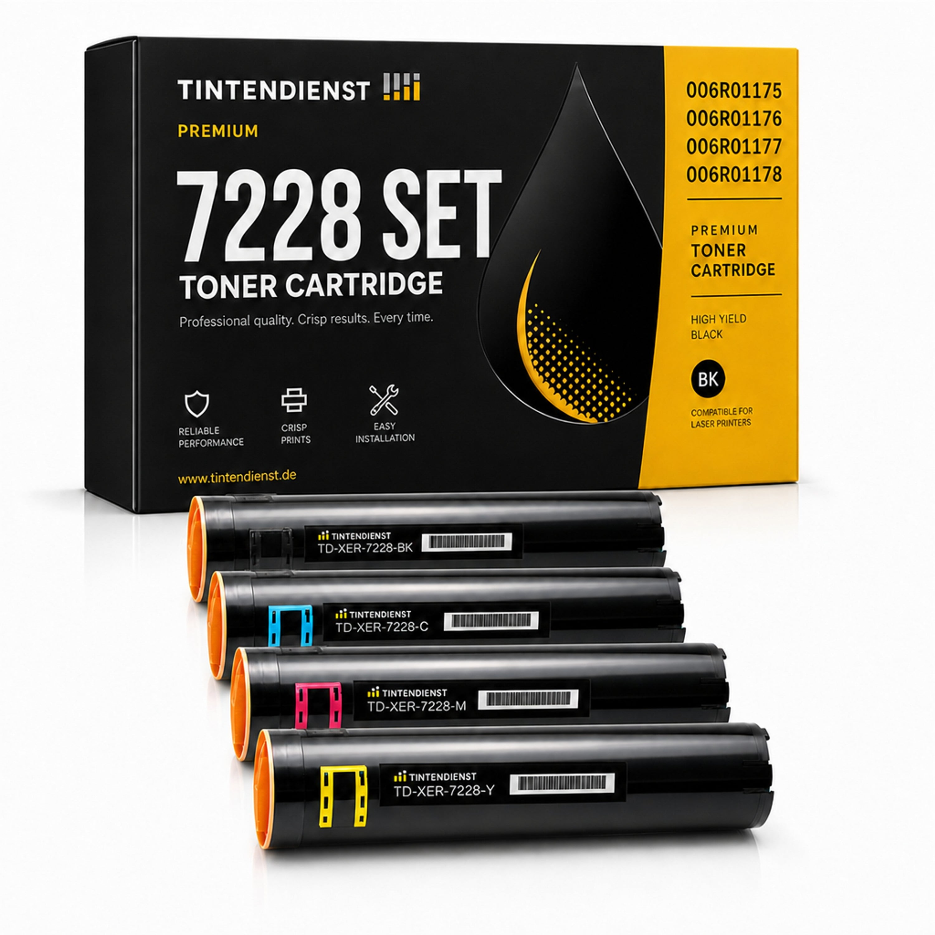 Set kompatibel zu Xerox 006R01176, 4 Toner