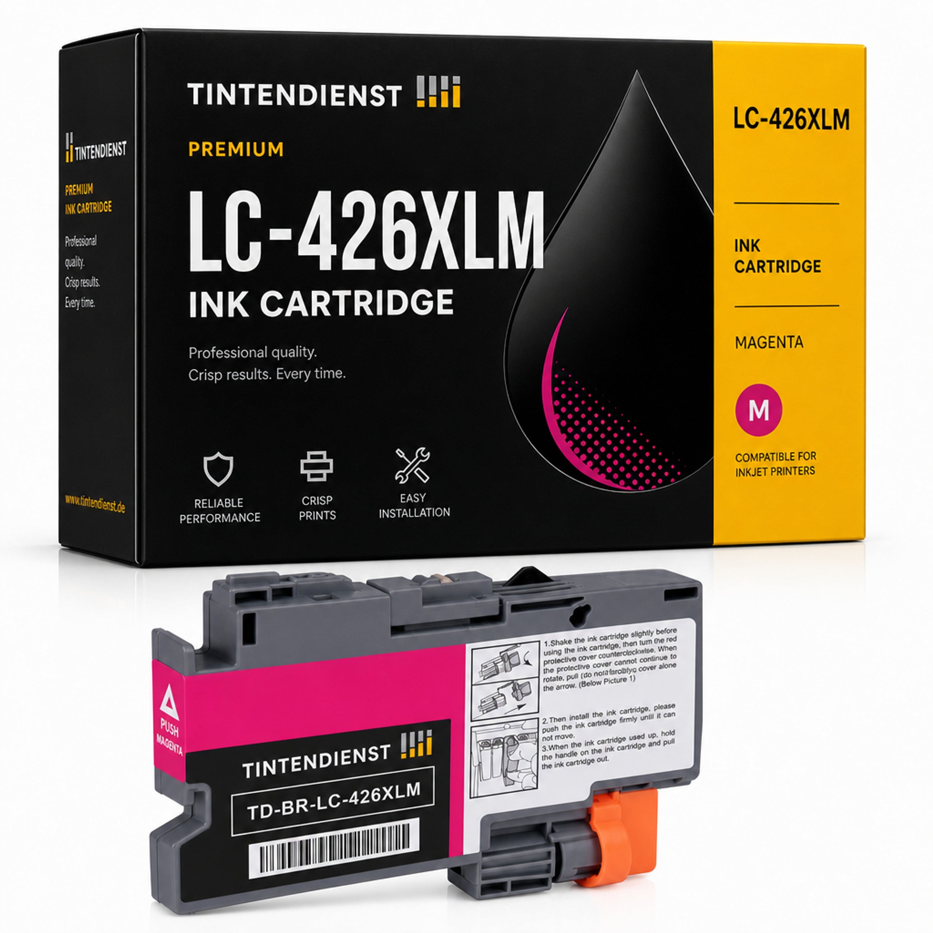 Druckerpatrone kompatibel zu Brother LC-426XLM XXL, magenta