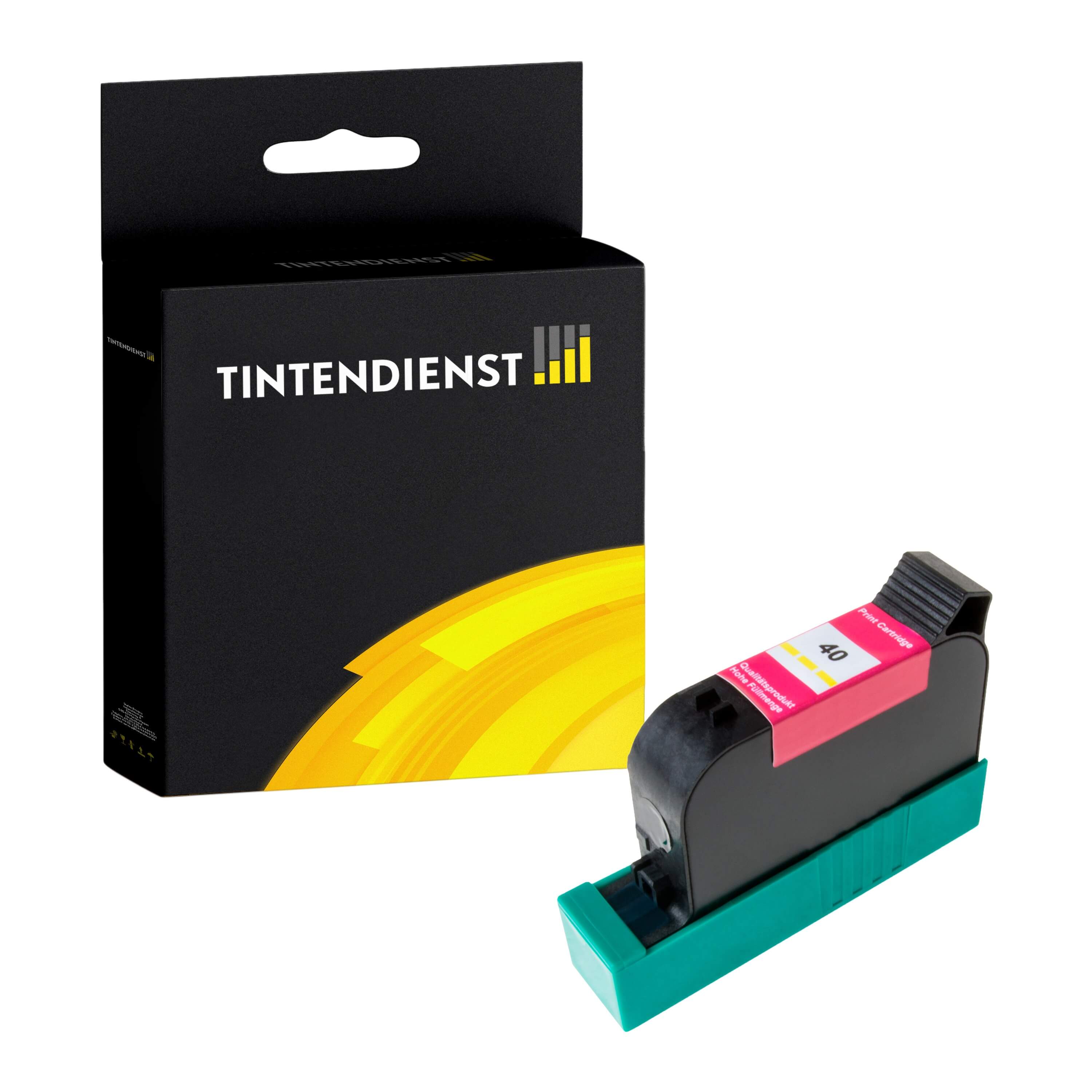 HP 40 Druckerpatrone (51640YE) gelb – Tintendienst kompatibel