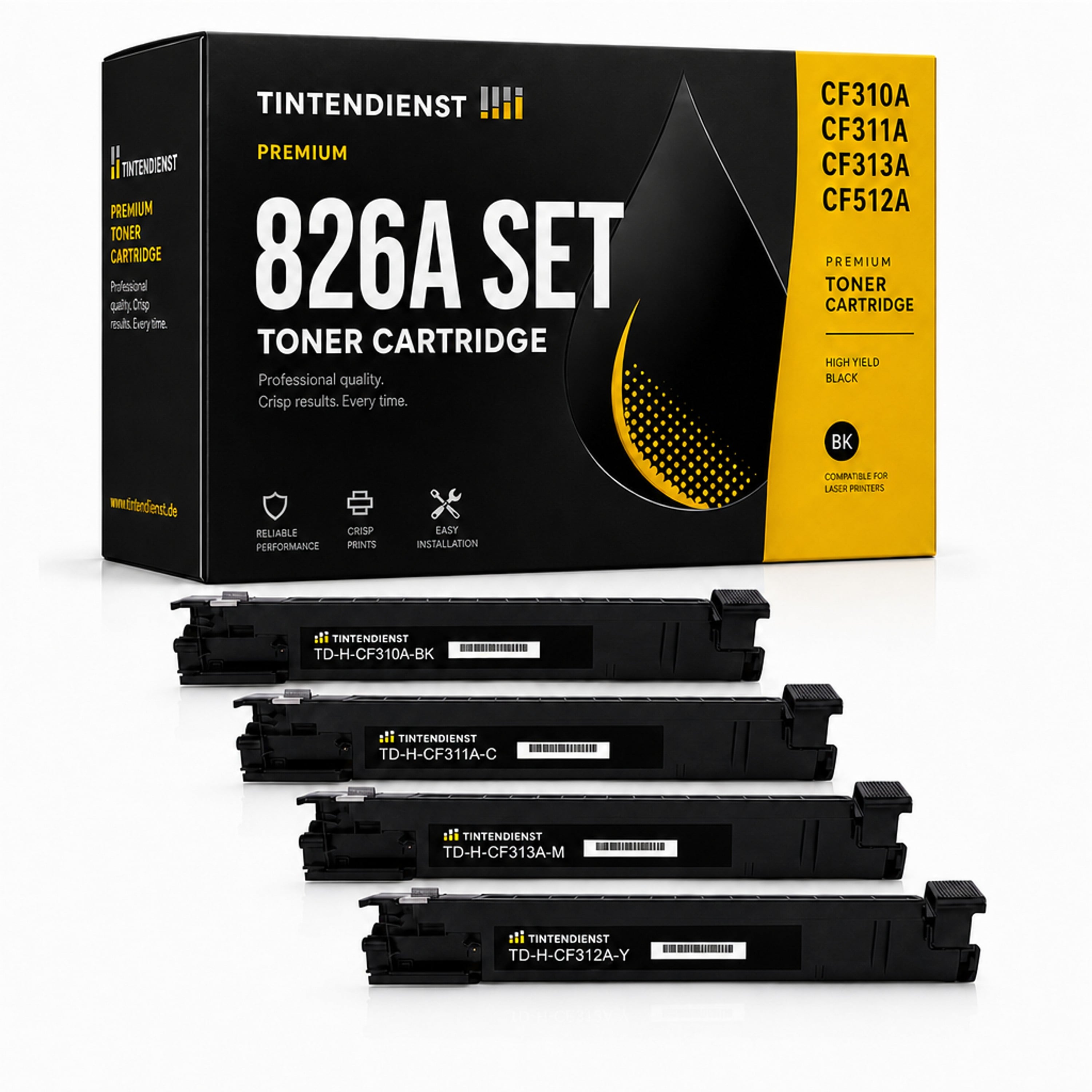 Set kompatibel zu HP CF310A, 4 Toner