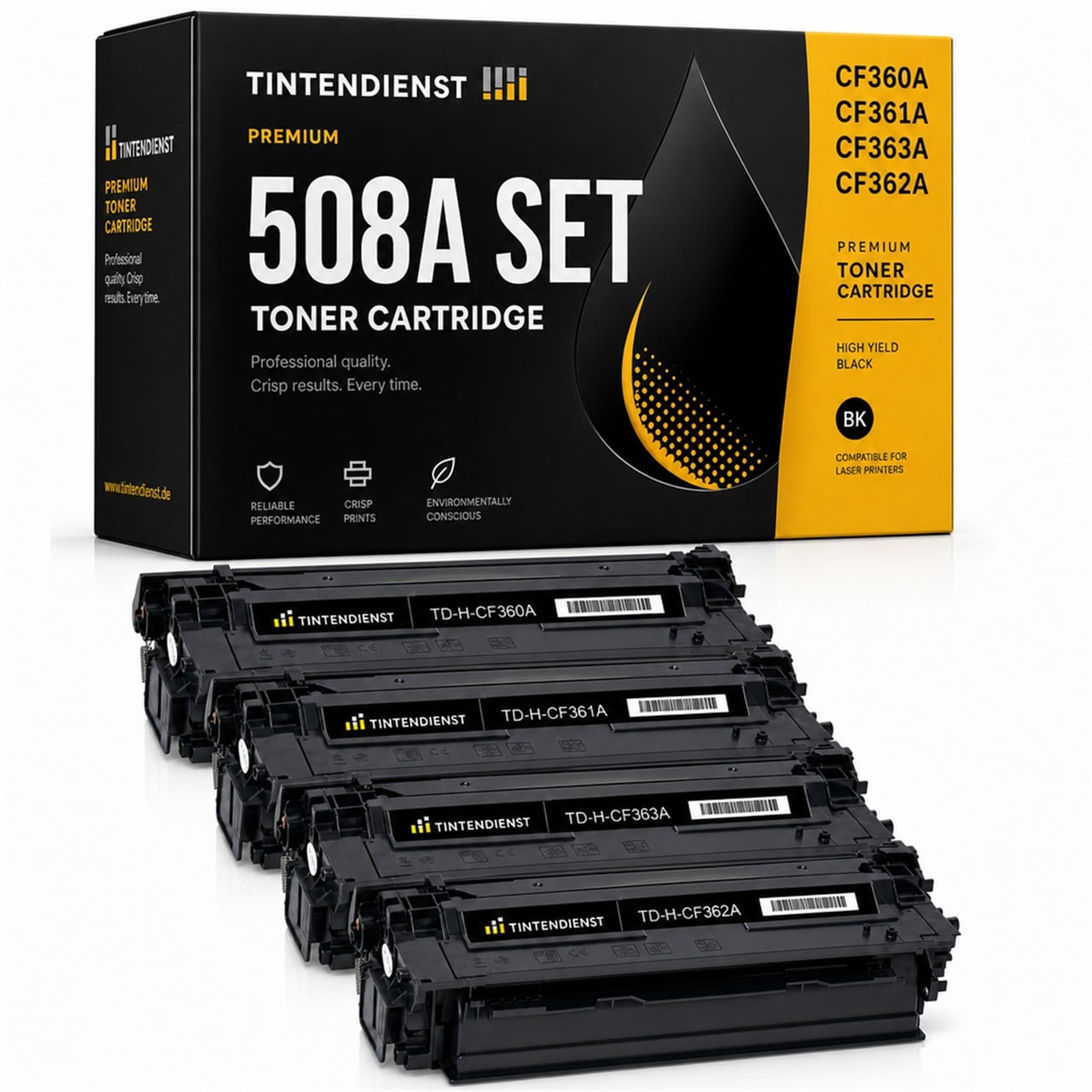 Set kompatibel zu HP CF360A, 4 Toner