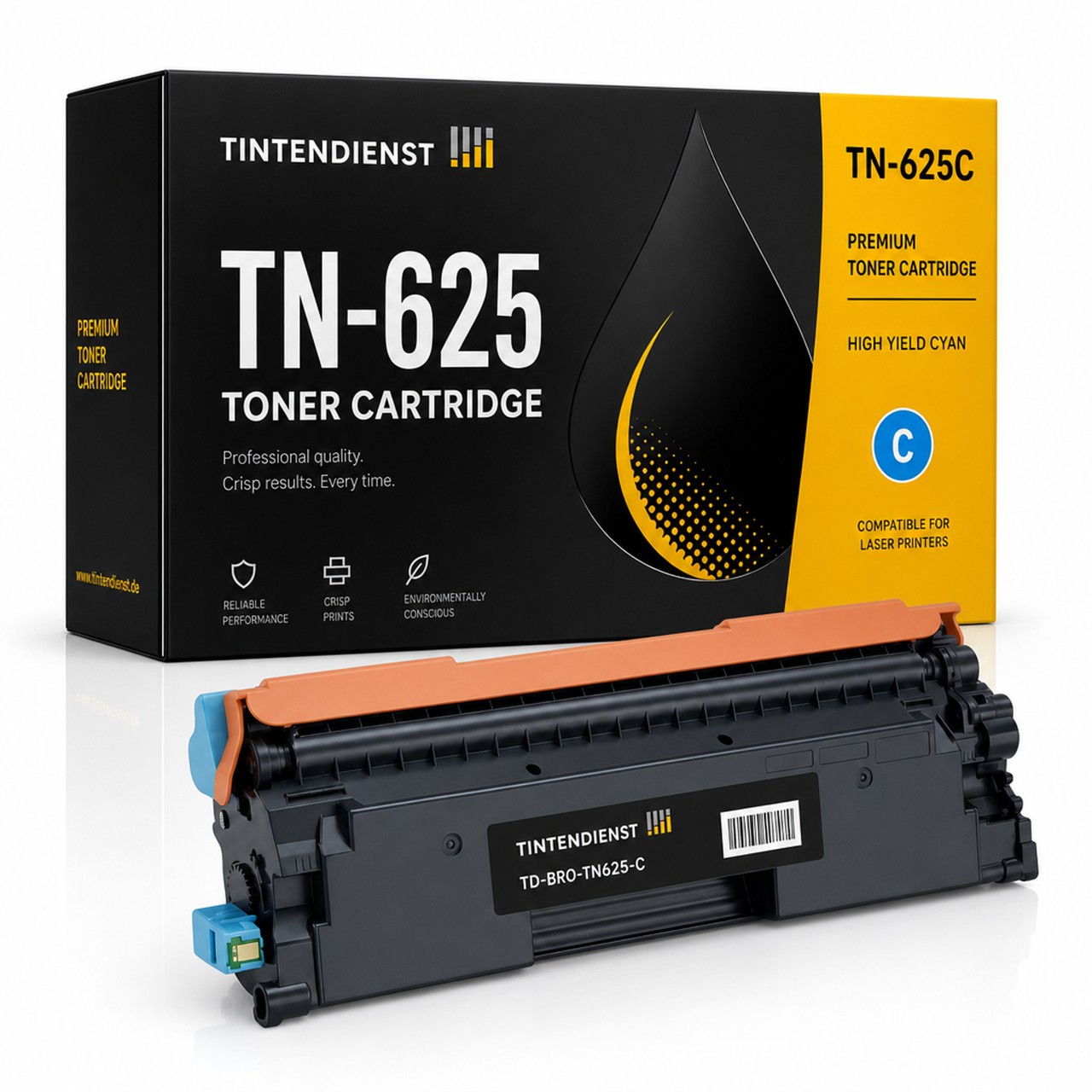 Toner kompatibel zu Brother TN-625C, cyan