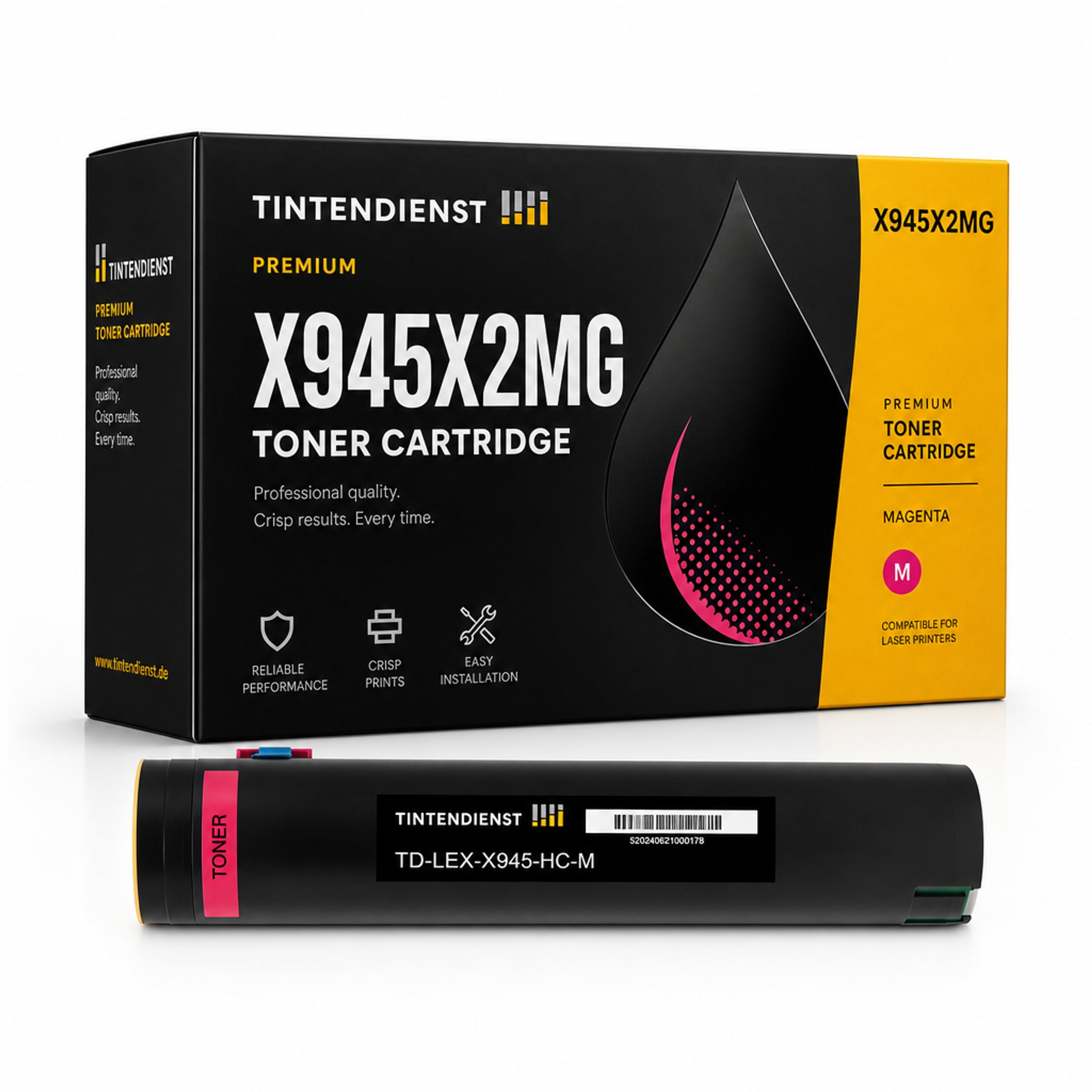 Toner kompatibel zu Lexmark X945X2MG, magenta