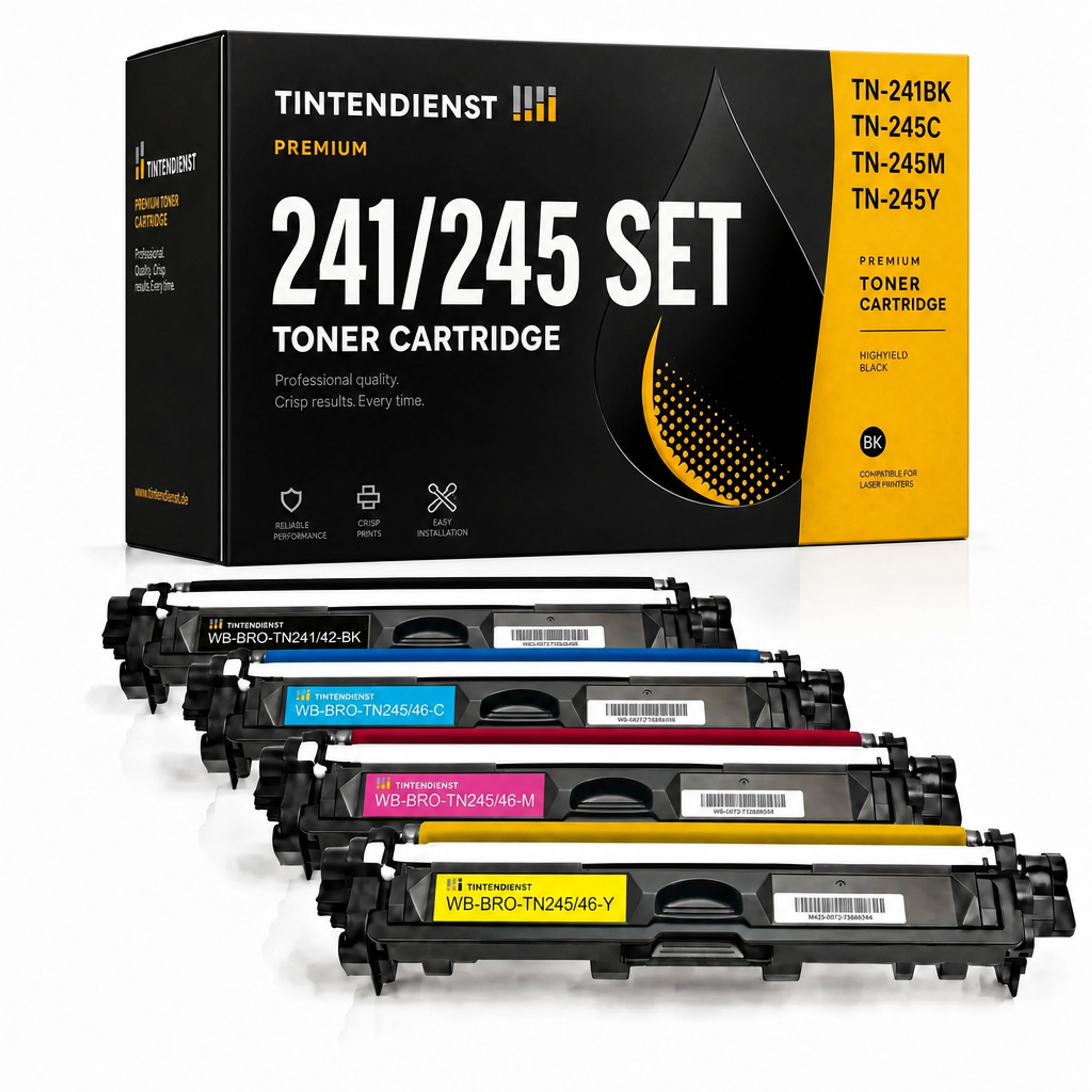 Set kompatibel zu Brother TN-241, 4 Toner