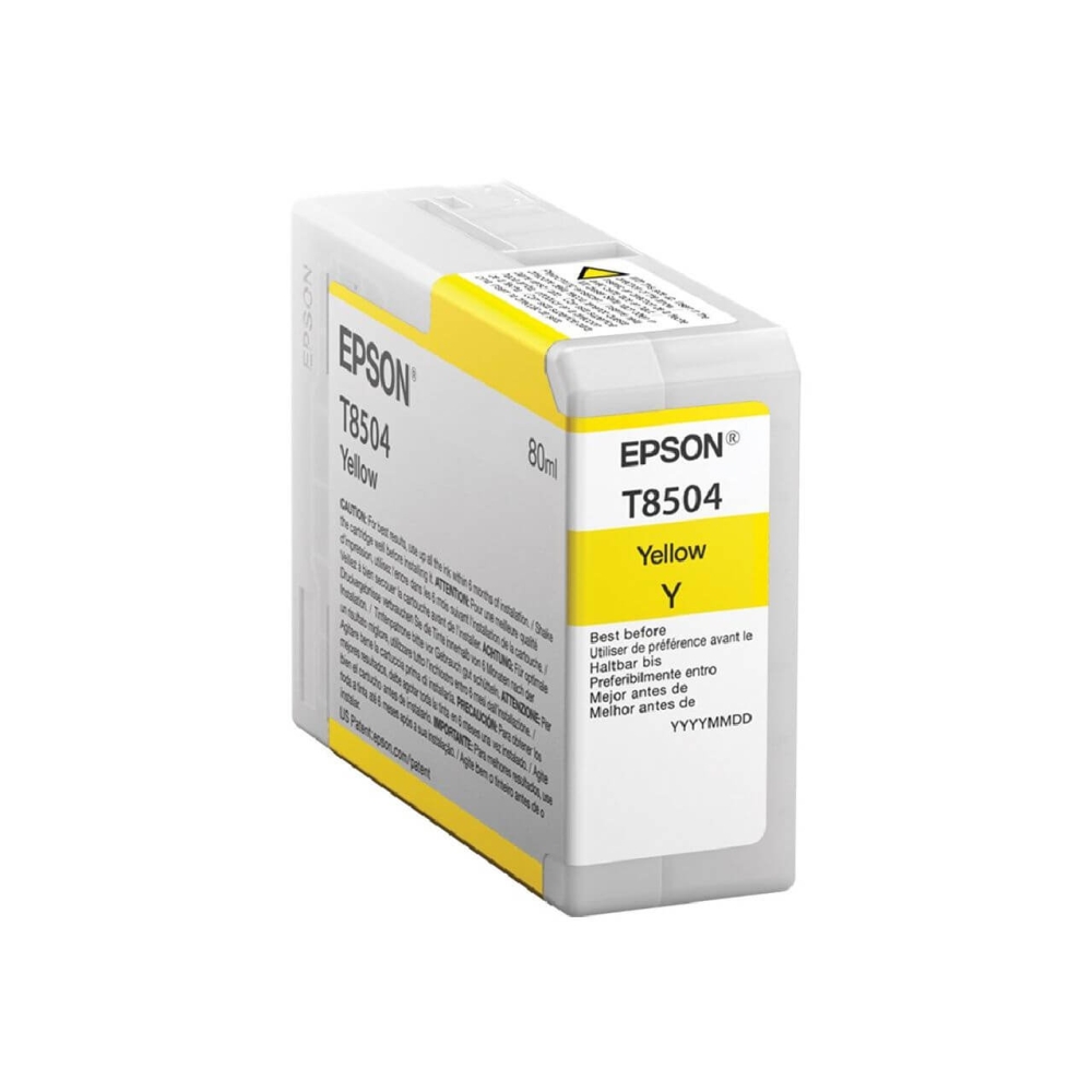Original Epson Tintenpatrone C13T850400 / T8504 Gelb