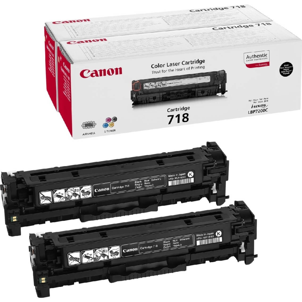 Original Canon Doppelpack 2662B005/718BKVP