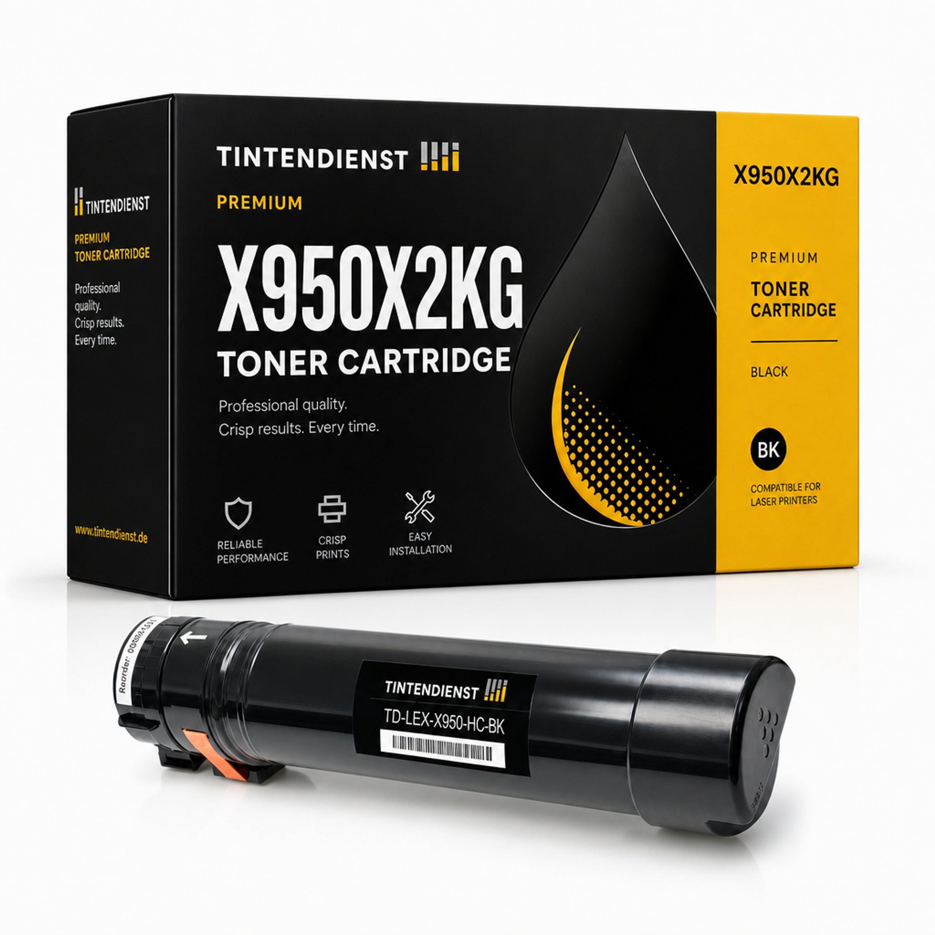 Toner kompatibel zu Lexmark X950X2KG, schwarz