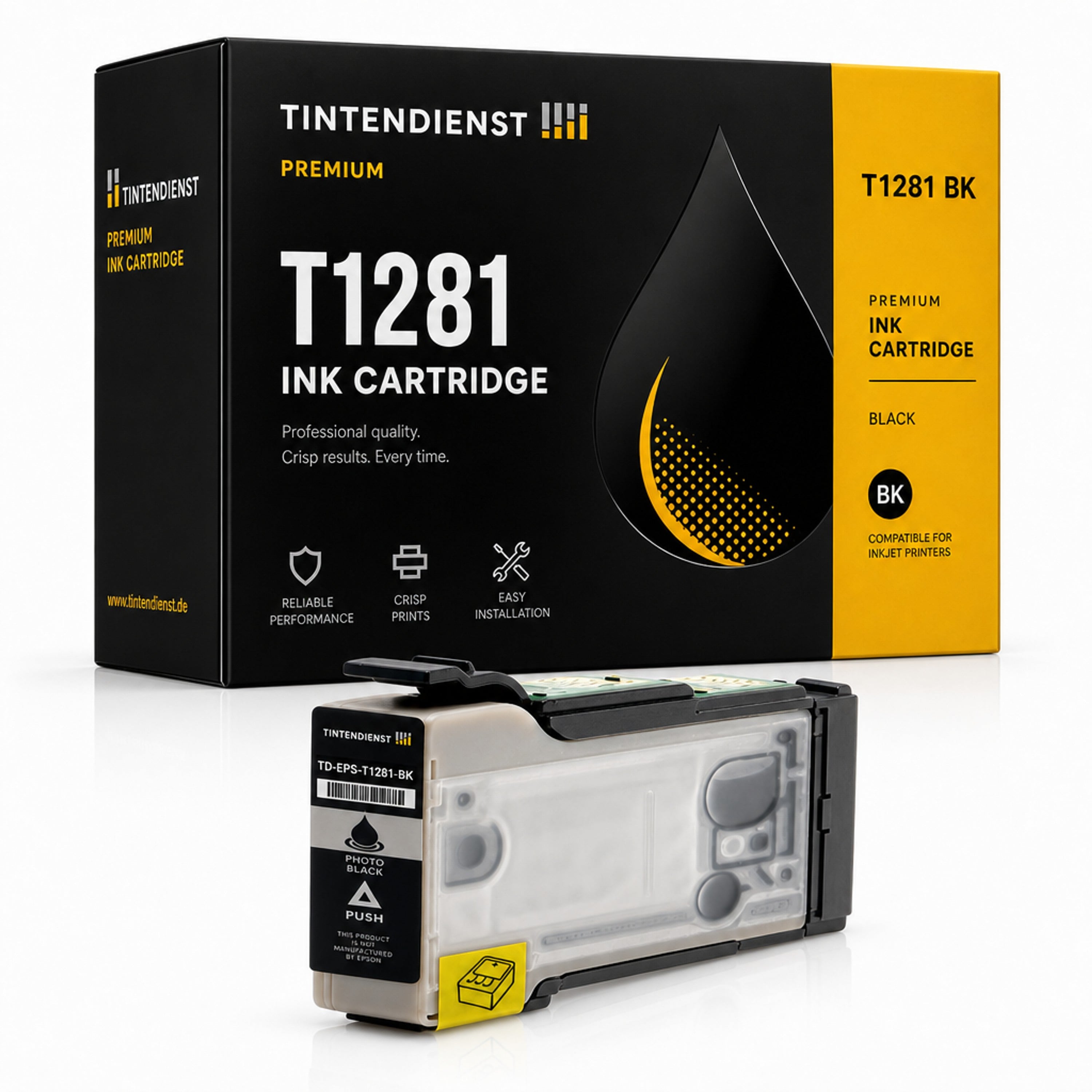 Druckerpatrone kompatibel zu Epson T1281, schwarz