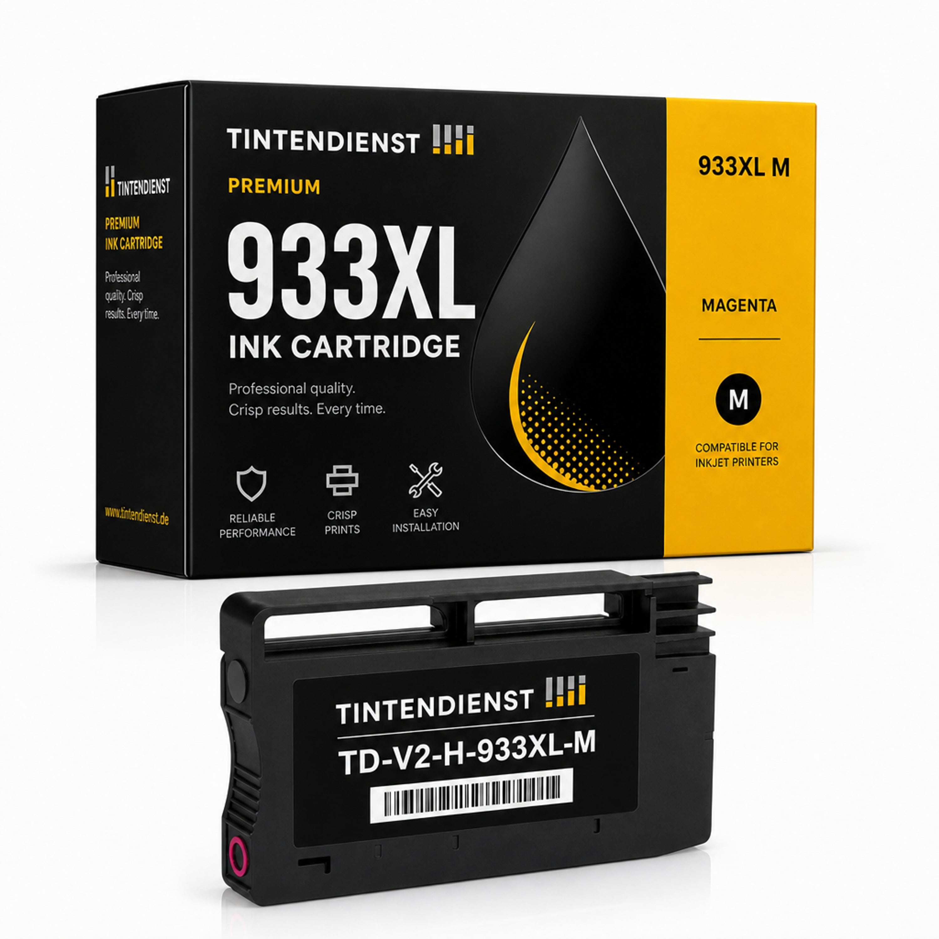 Druckerpatrone kompatibel zu HP 933XL, magenta
