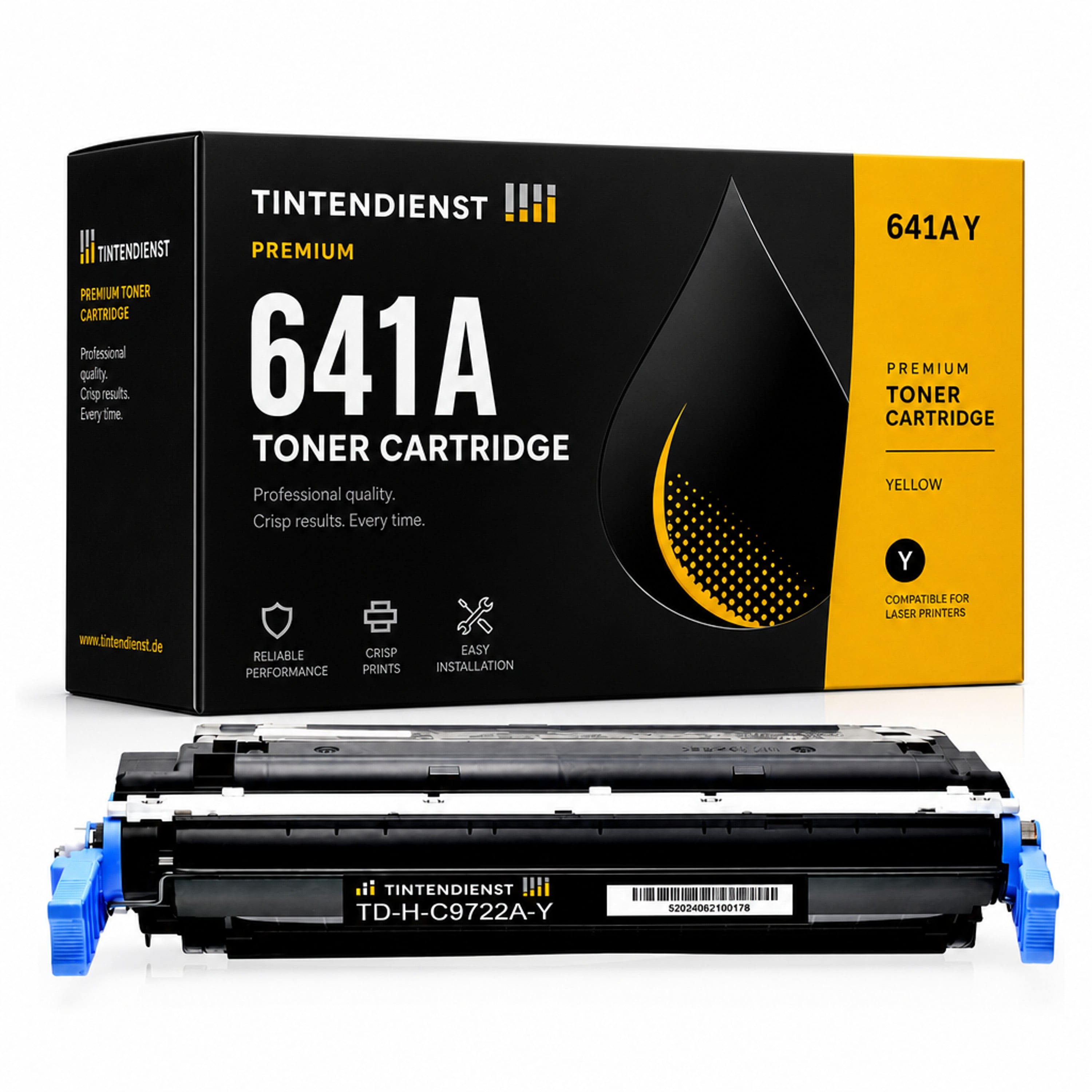 Toner kompatibel zu HP 641A, gelb