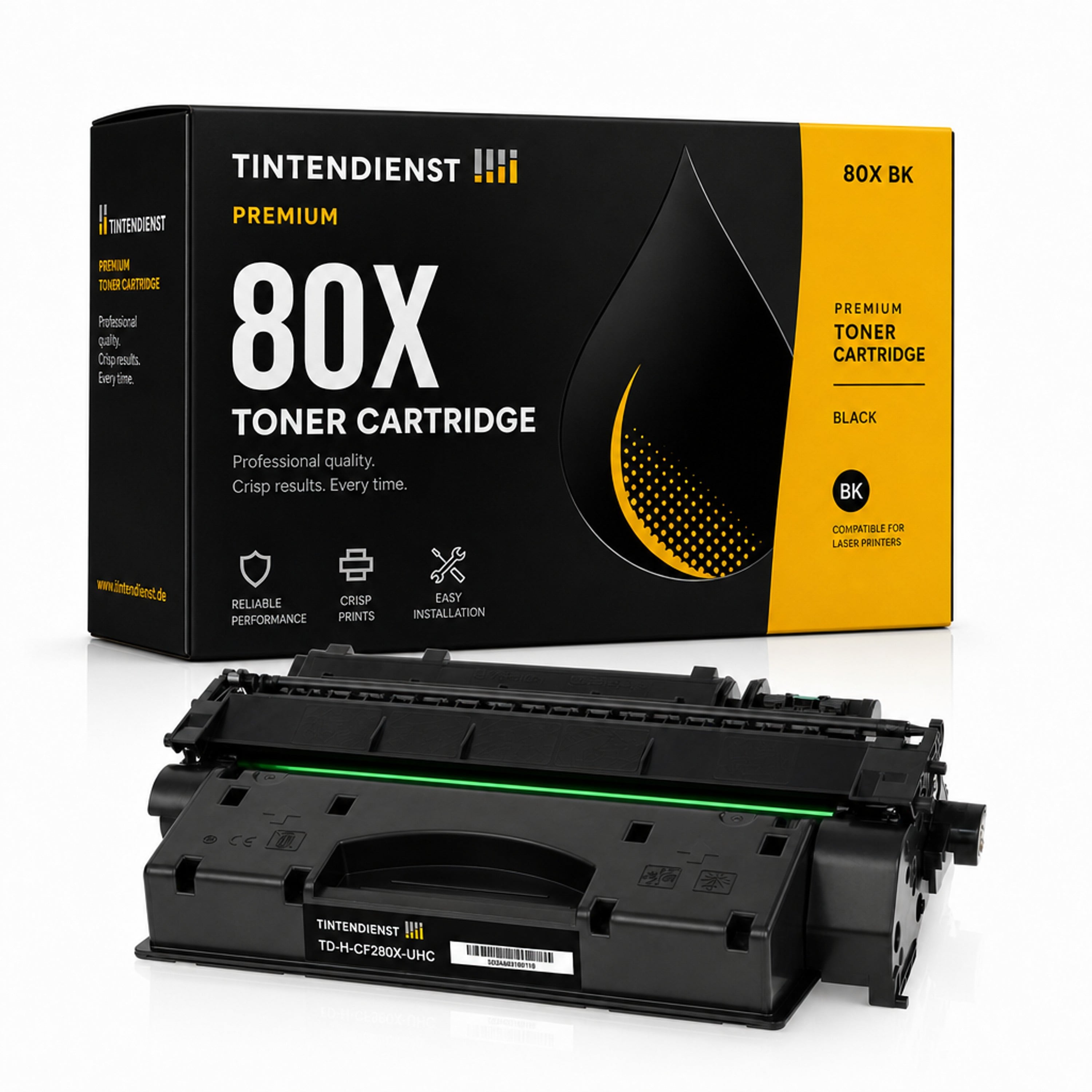 Toner kompatibel zu HP 80X XXL, schwarz