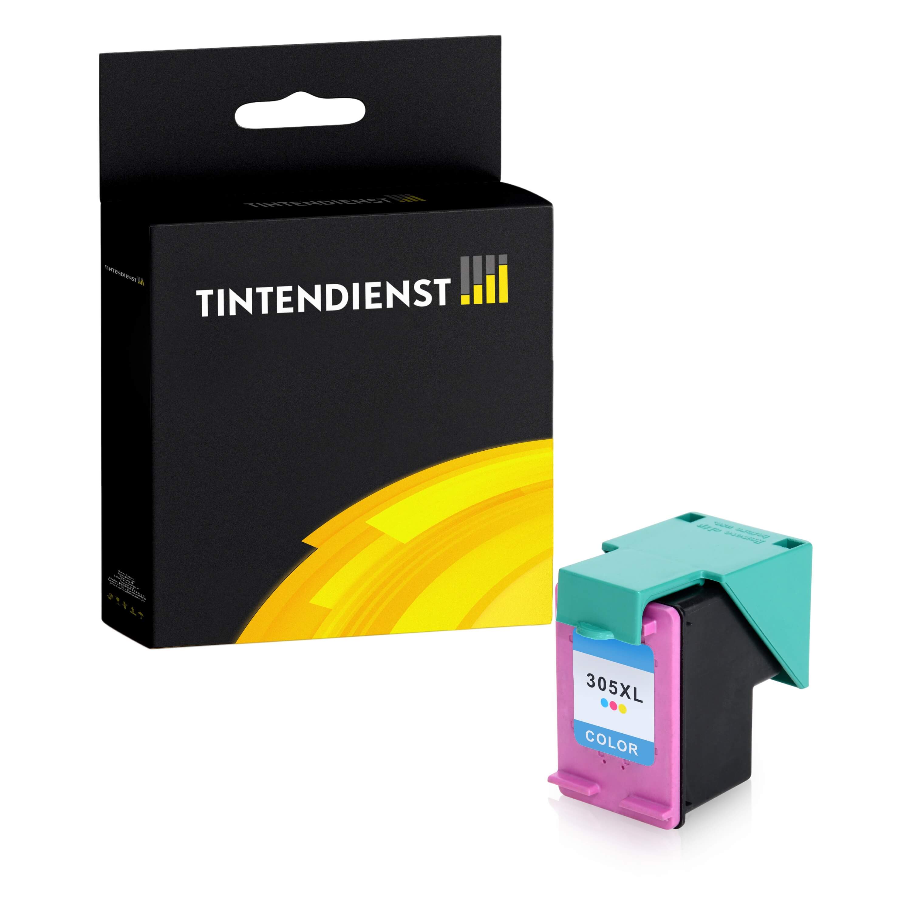 Tintendienst kompatibel für HP Tintenpatrone 3YM63AE / 305XL Color (Cyan,Magenta,Gelb) [XL Füllmenge]