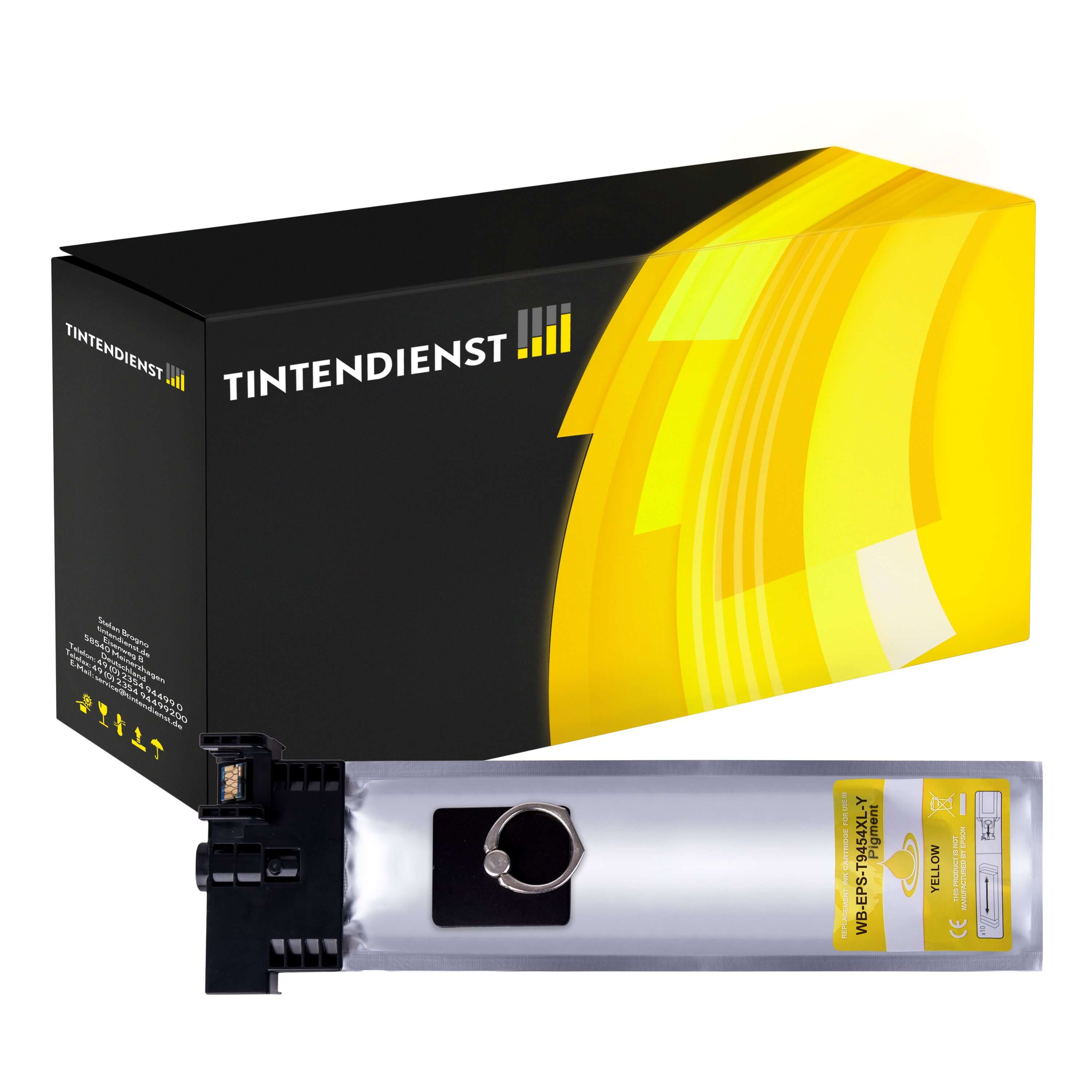 Tintendienst kompatibel für Epson Tintenpatrone C13T945440 / T9454 Gelb