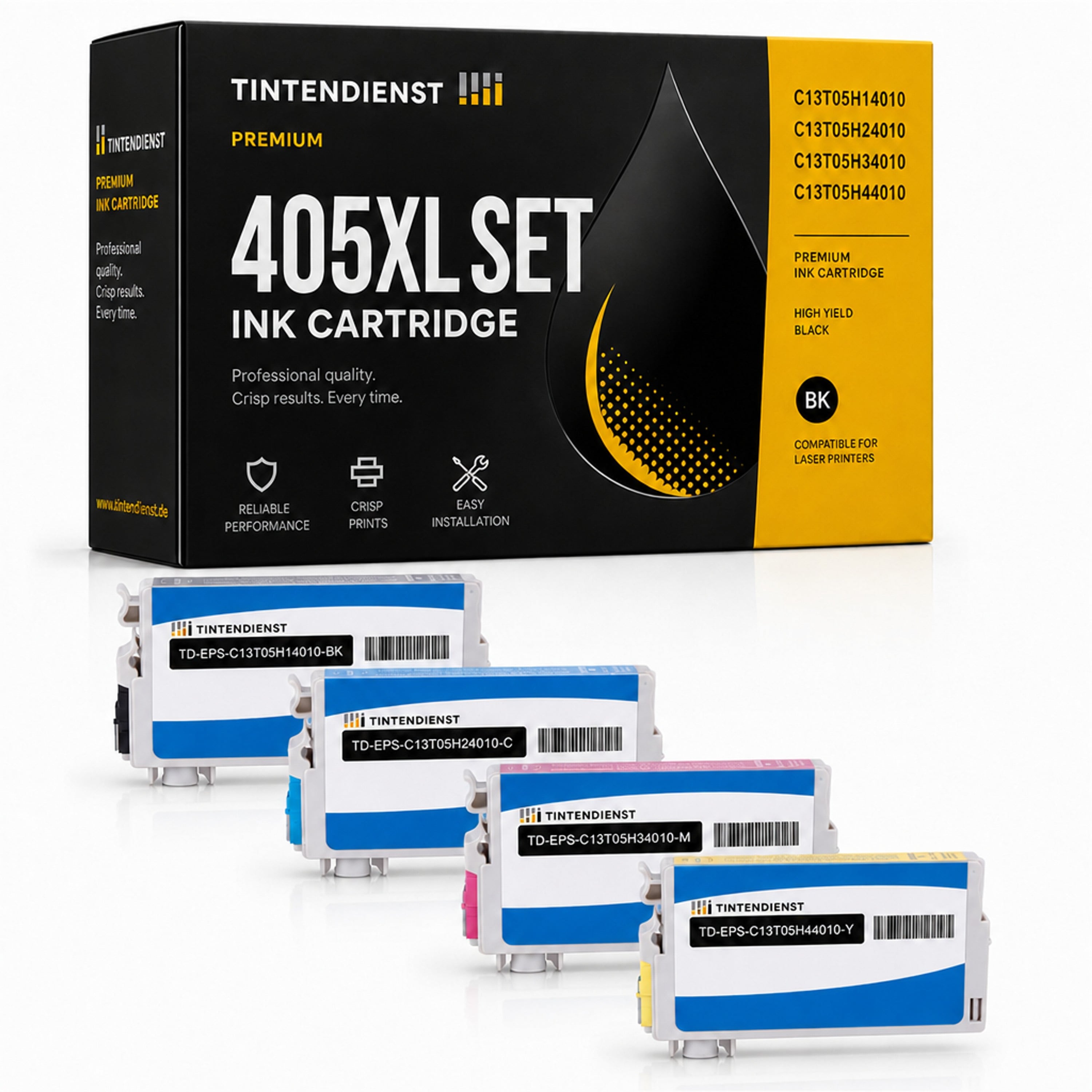 Set kompatibel zu Epson 18XL, 4 Patronen