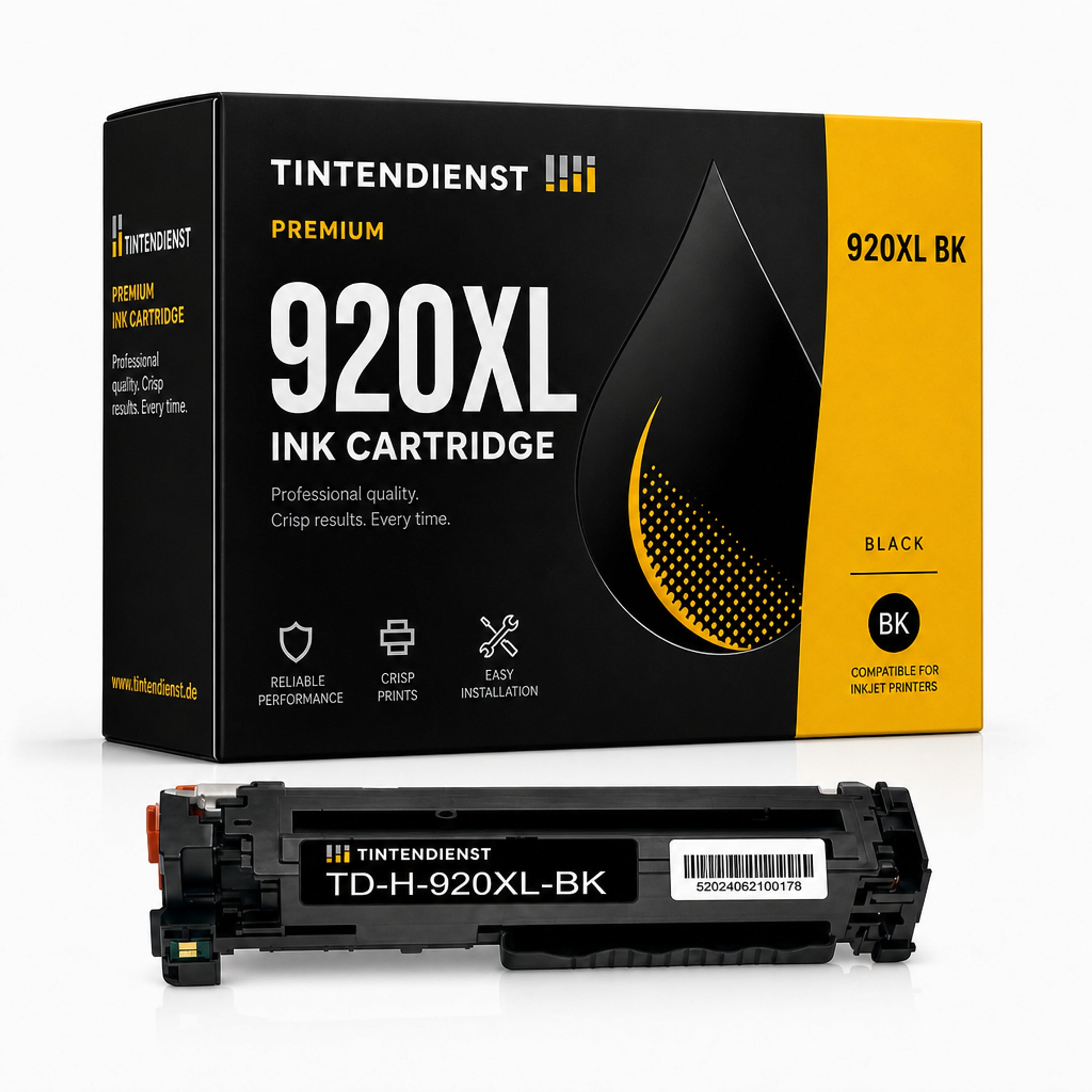 Druckerpatrone kompatibel zu HP 920XL, schwarz
