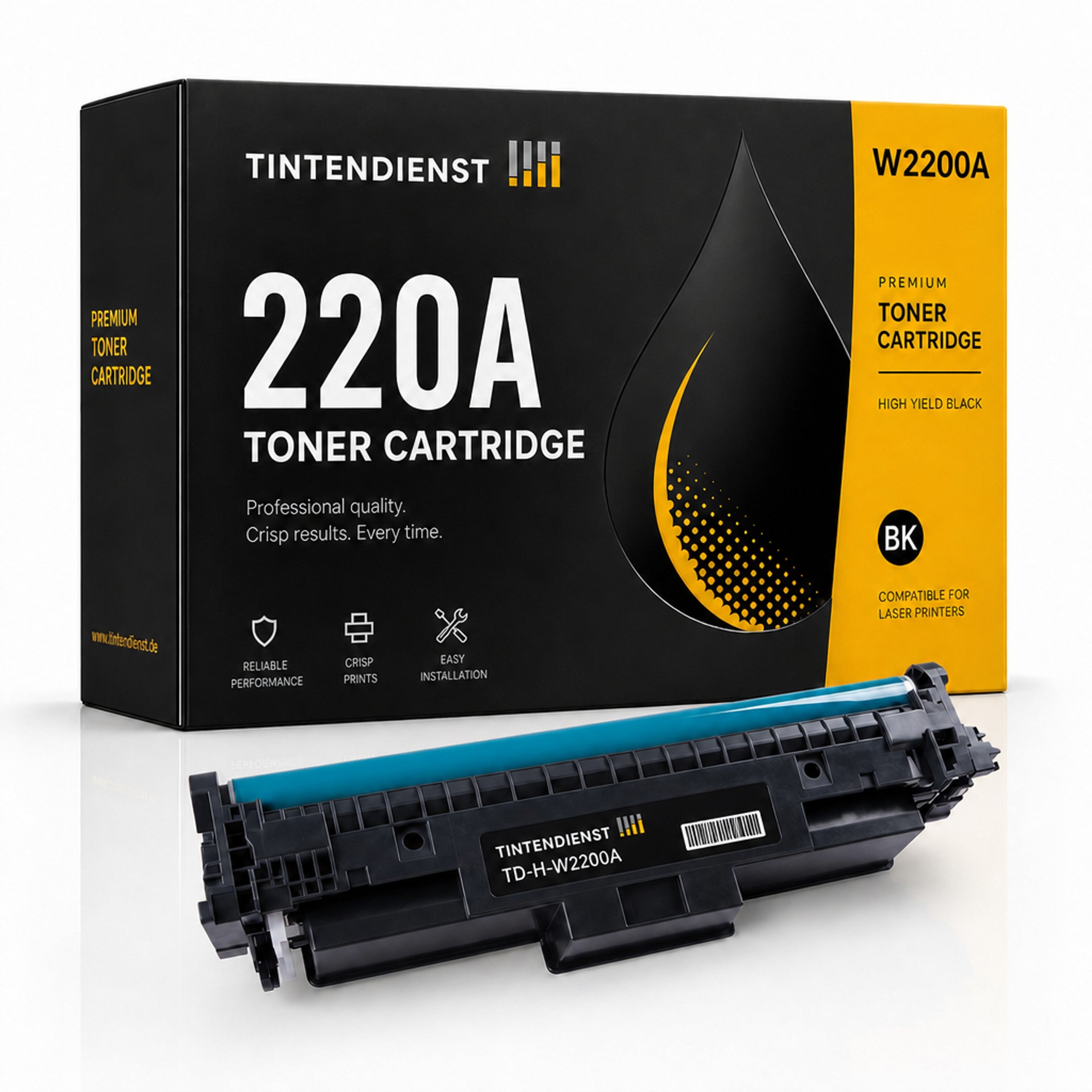 Toner kompatibel zu HP 220A, schwarz