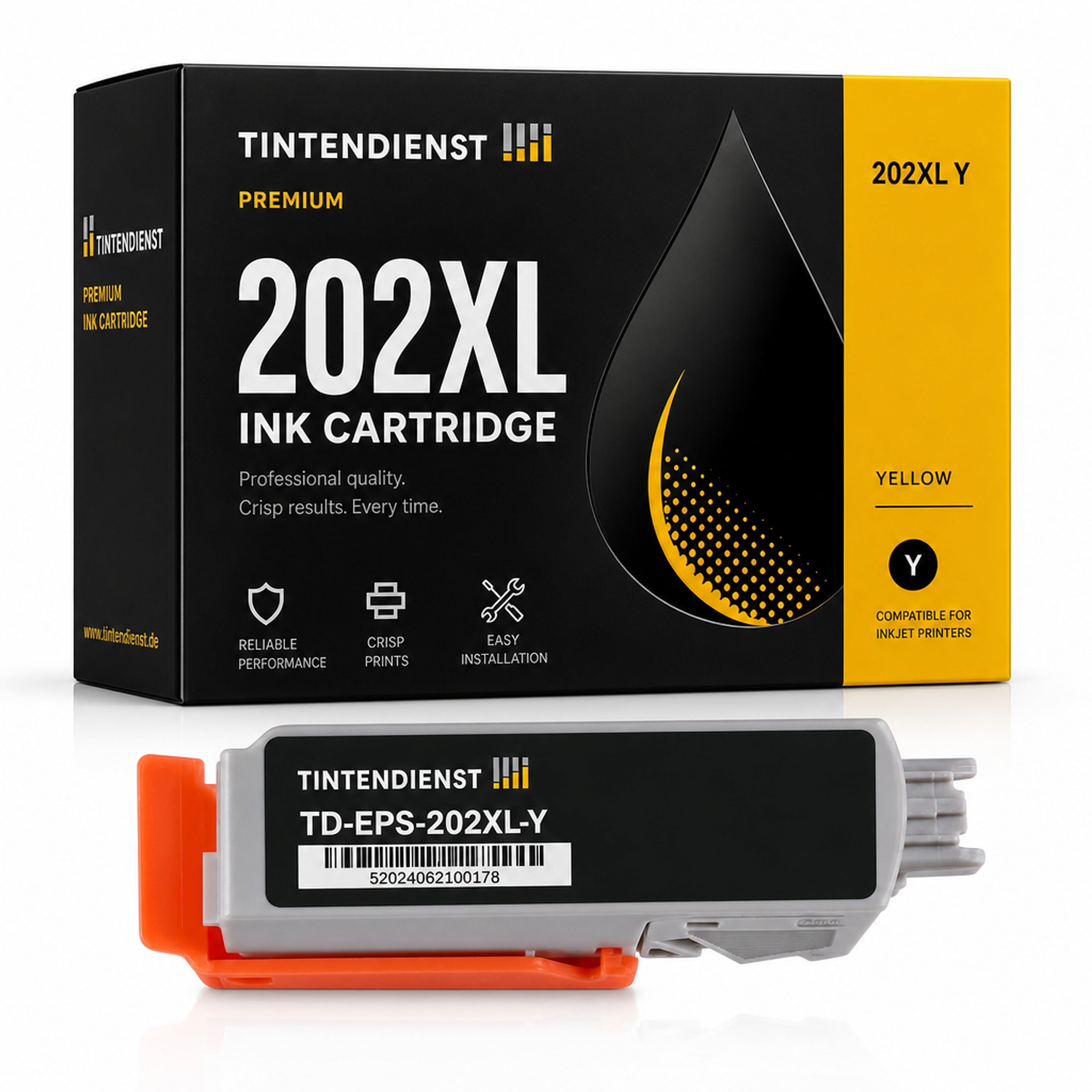 Druckerpatrone kompatibel zu Epson 202XL, gelb
