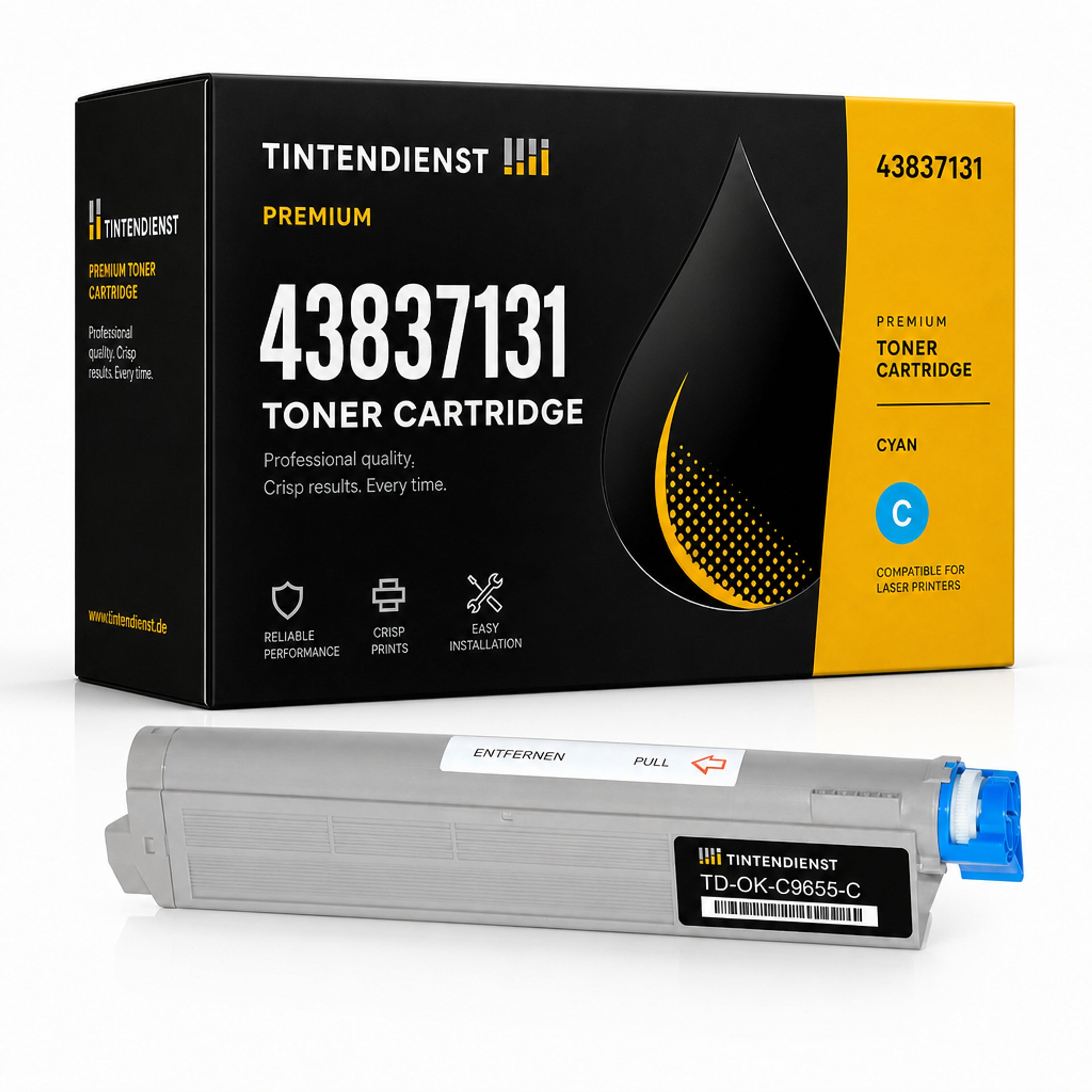 Toner kompatibel zu OKI 43837131, cyan