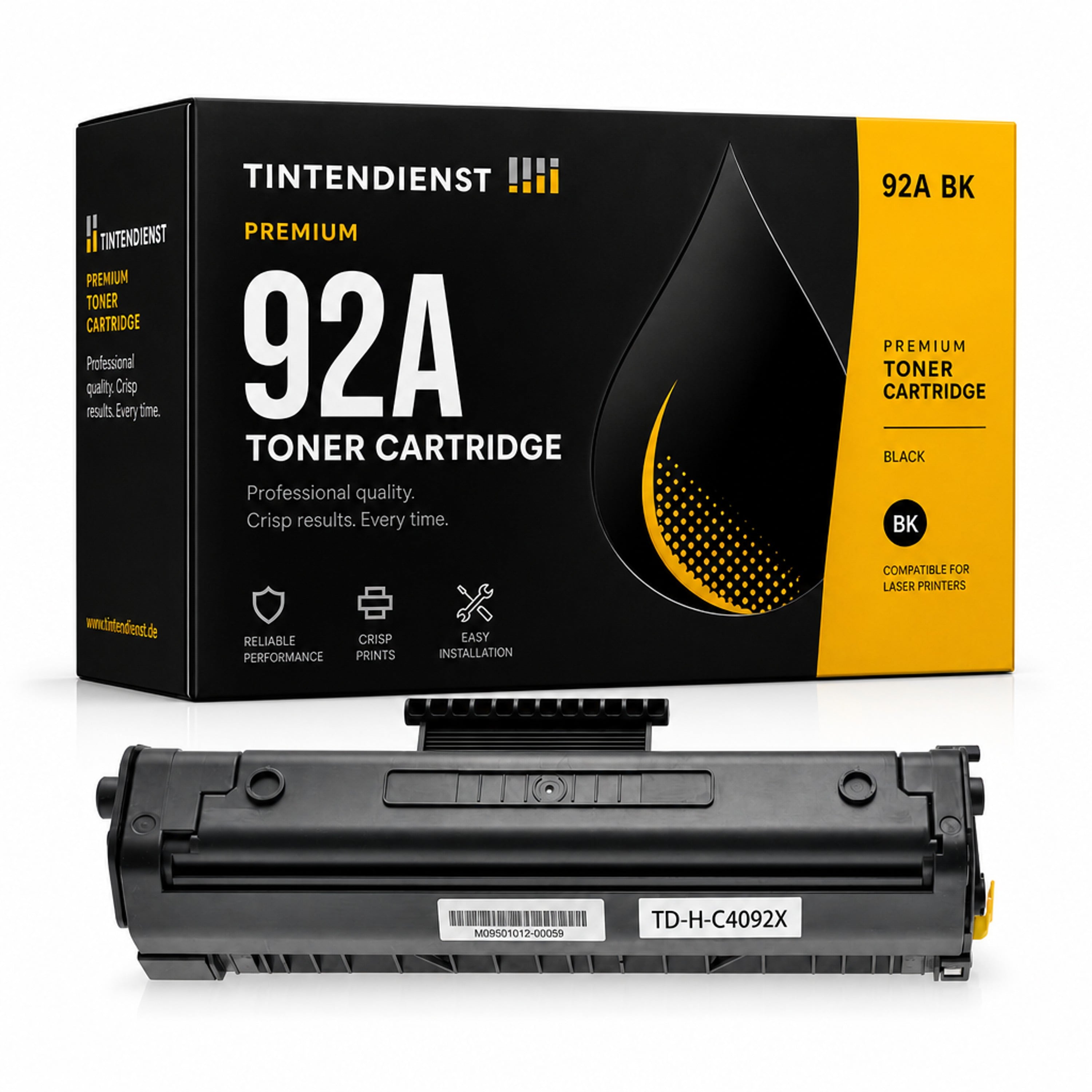 Toner kompatibel zu HP 92A XL, schwarz