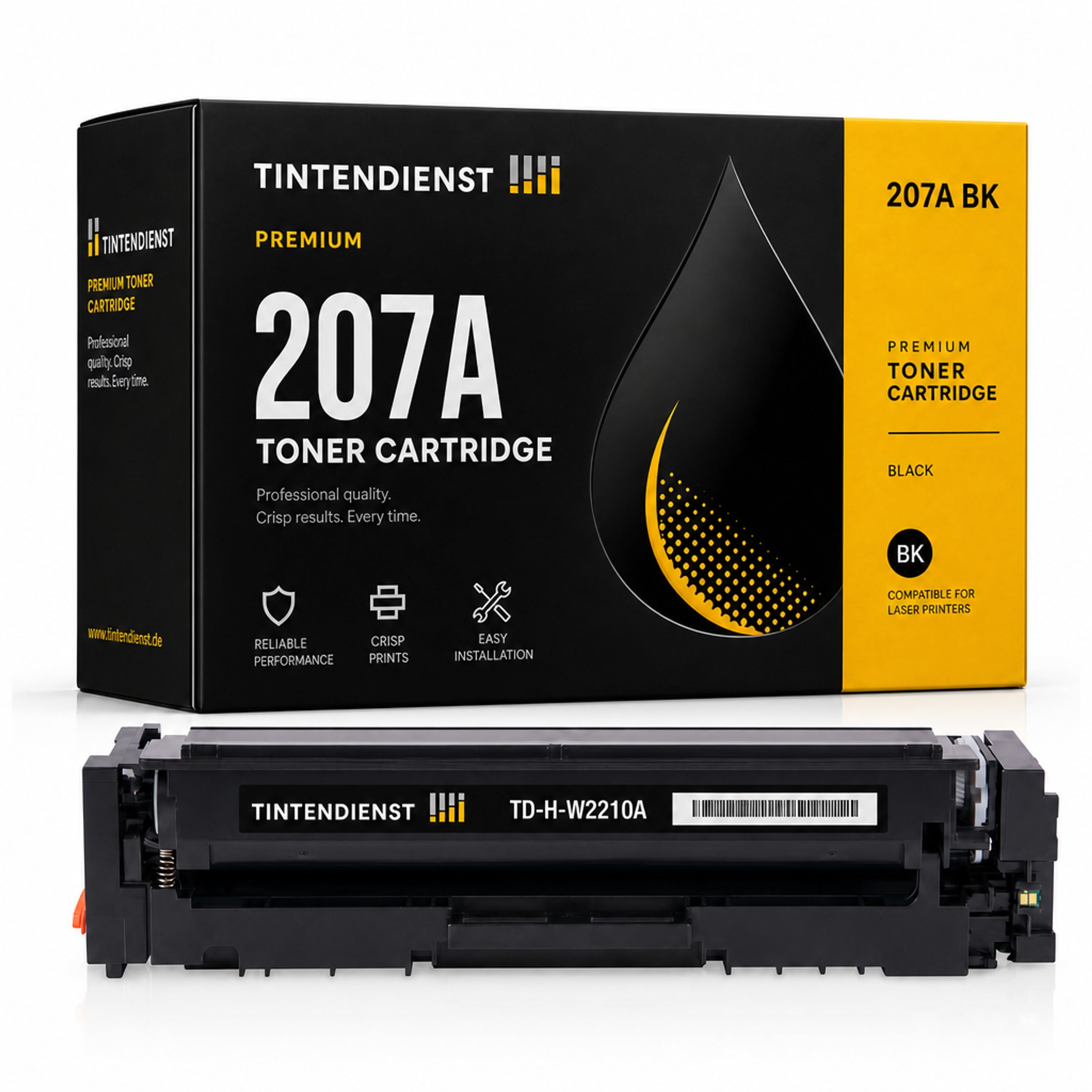 Toner kompatibel zu HP 207A, schwarz