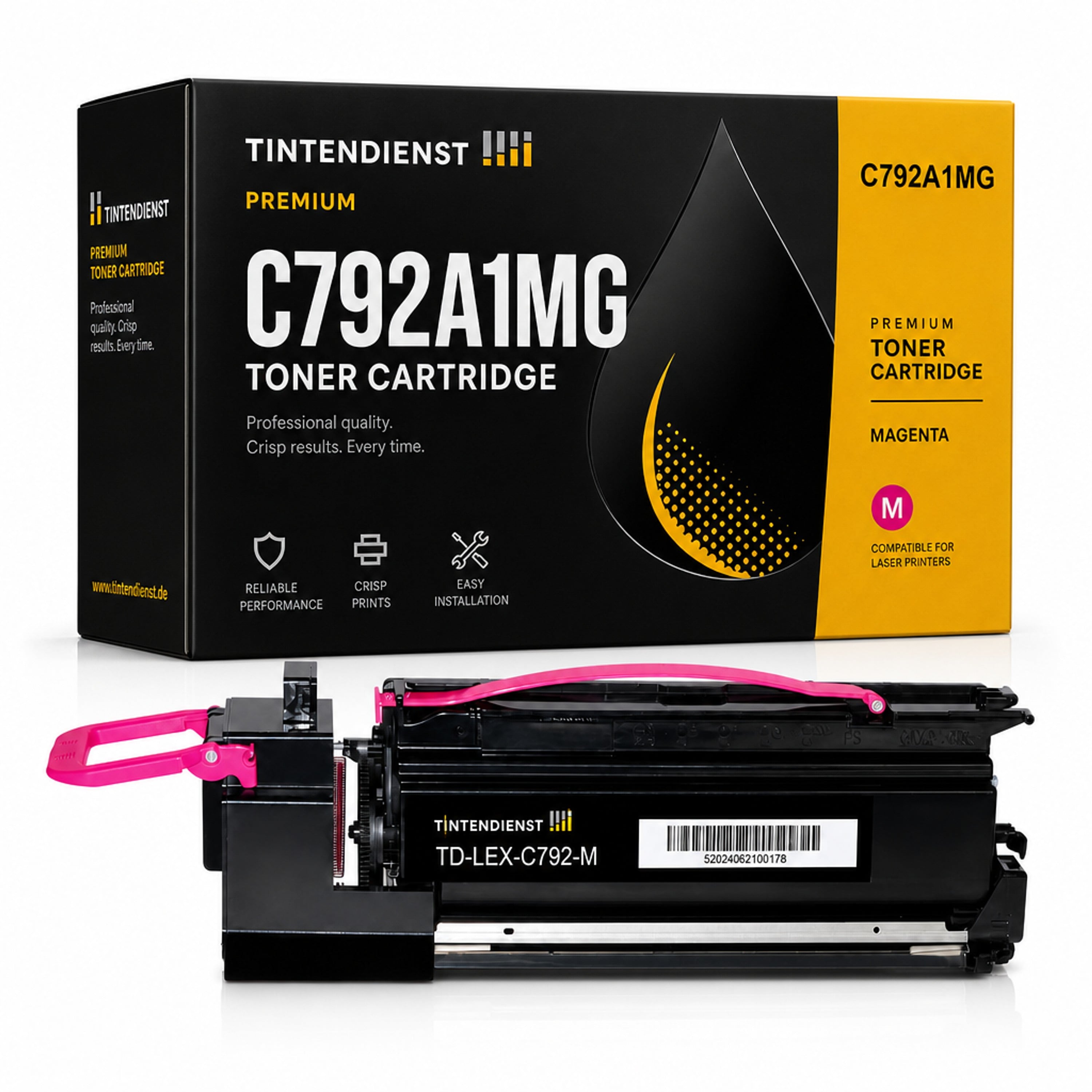 Toner kompatibel zu Lexmark C792A1MG, magenta