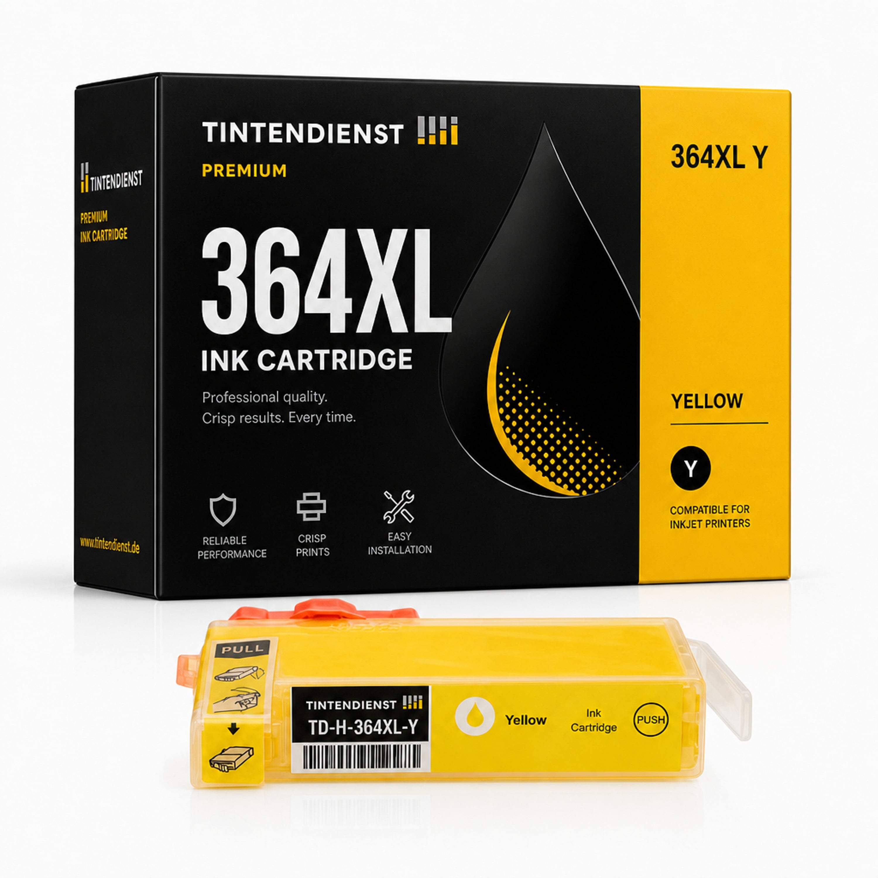 Druckerpatrone kompatibel zu HP 364XL, gelb