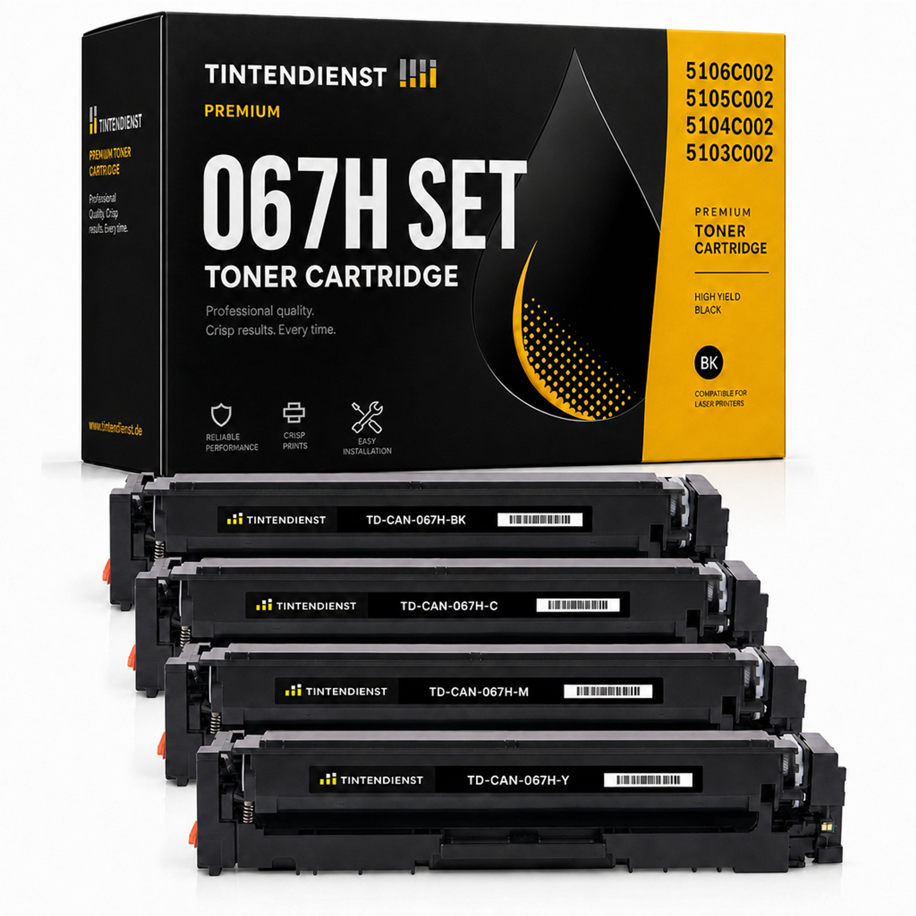 Set kompatibel zu Canon 5106C002, 4 Toner