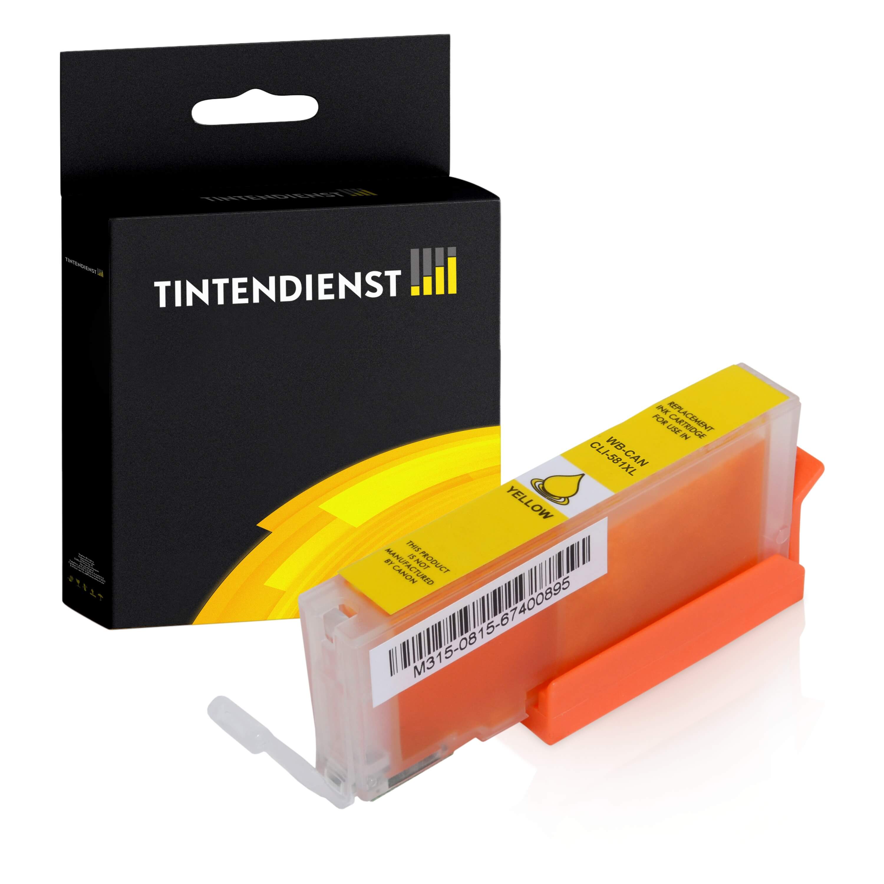 Tintendienst kompatibel für Canon Tintenpatrone 2105C001 / CLI-581Y Gelb