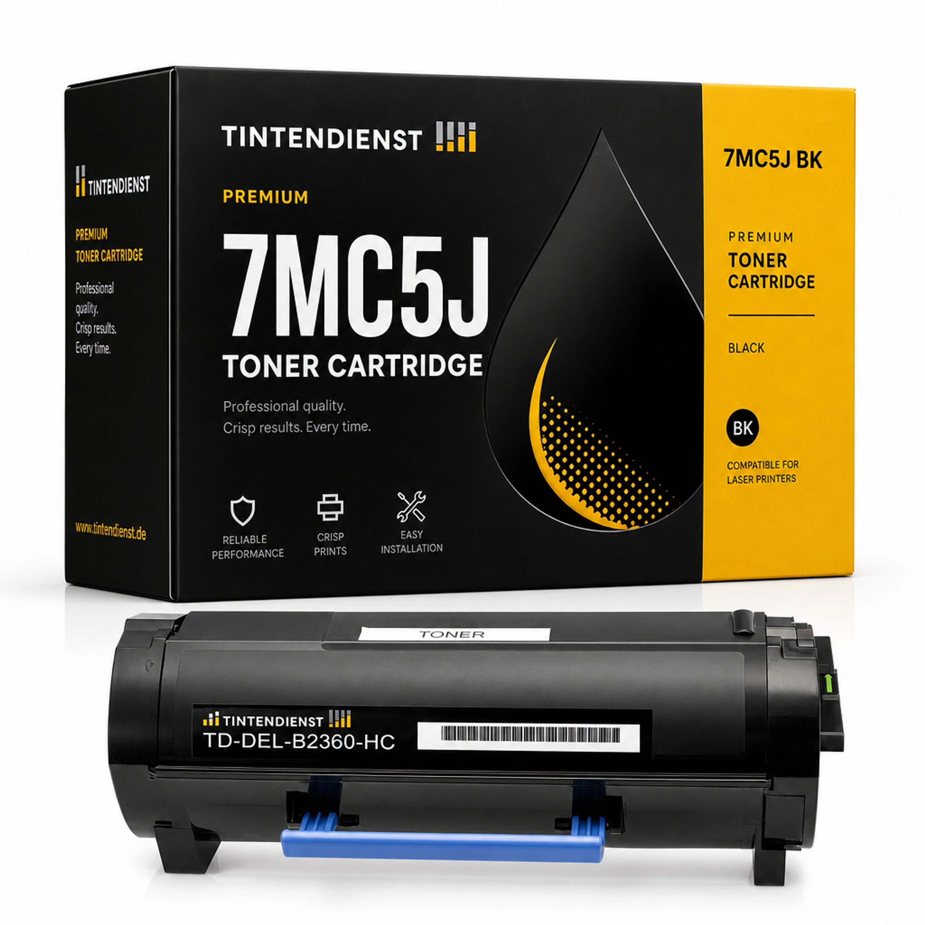 Toner kompatibel zu Dell 7MC5J, schwarz
