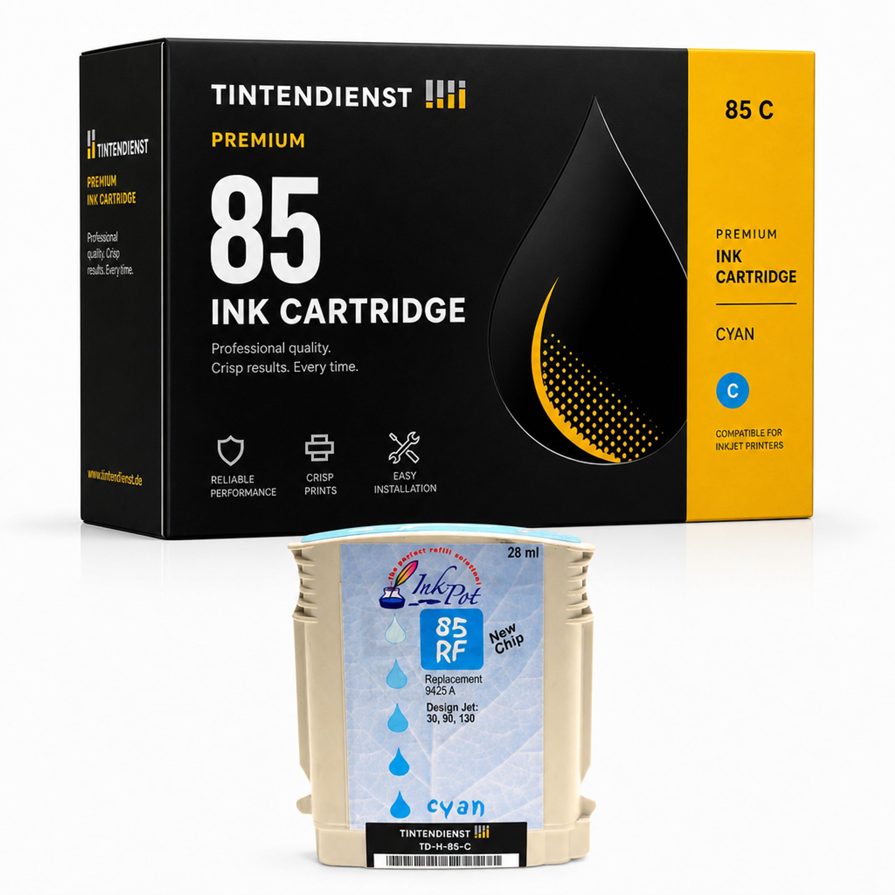 Druckerpatrone kompatibel zu HP 85, cyan