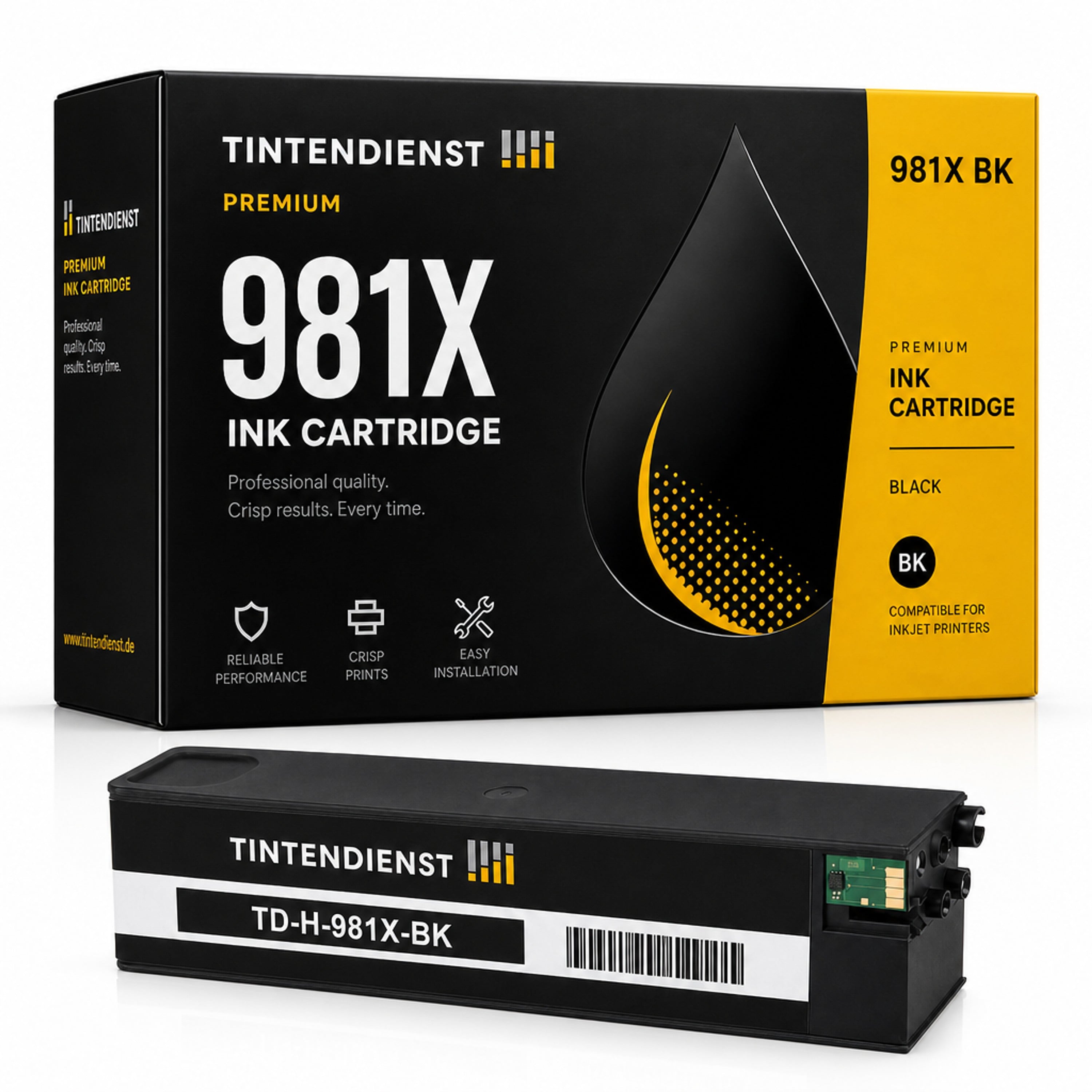 Druckerpatrone kompatibel zu HP 981X, schwarz