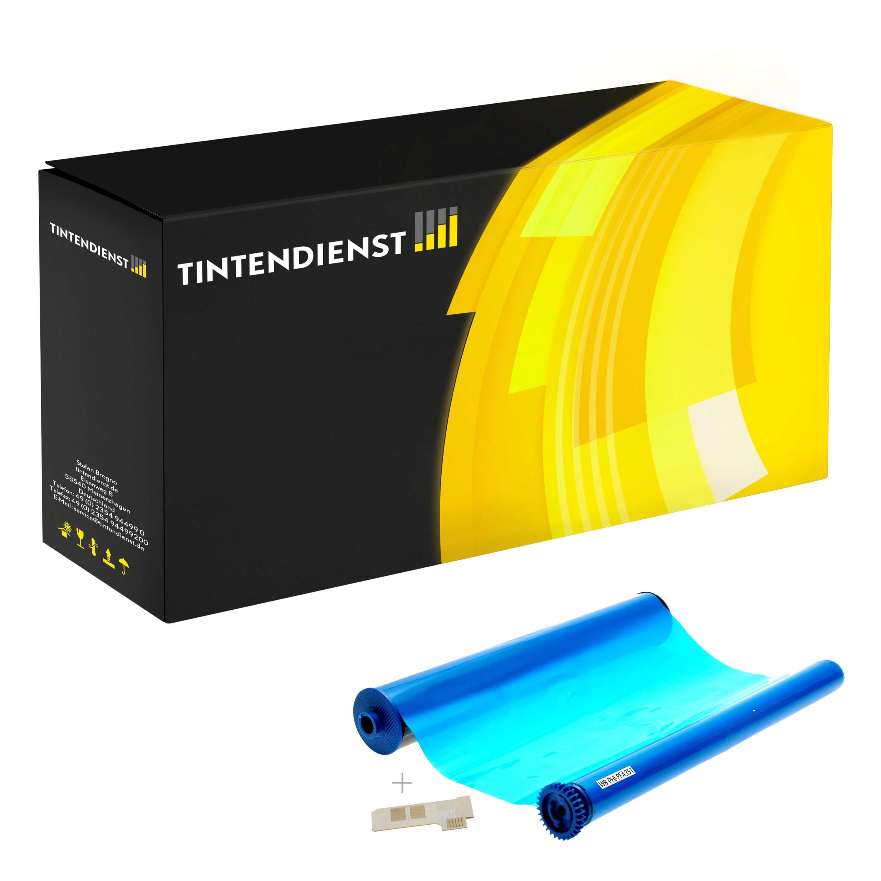 Thermorolle kompatibel zu Philips 253049762, schwarz