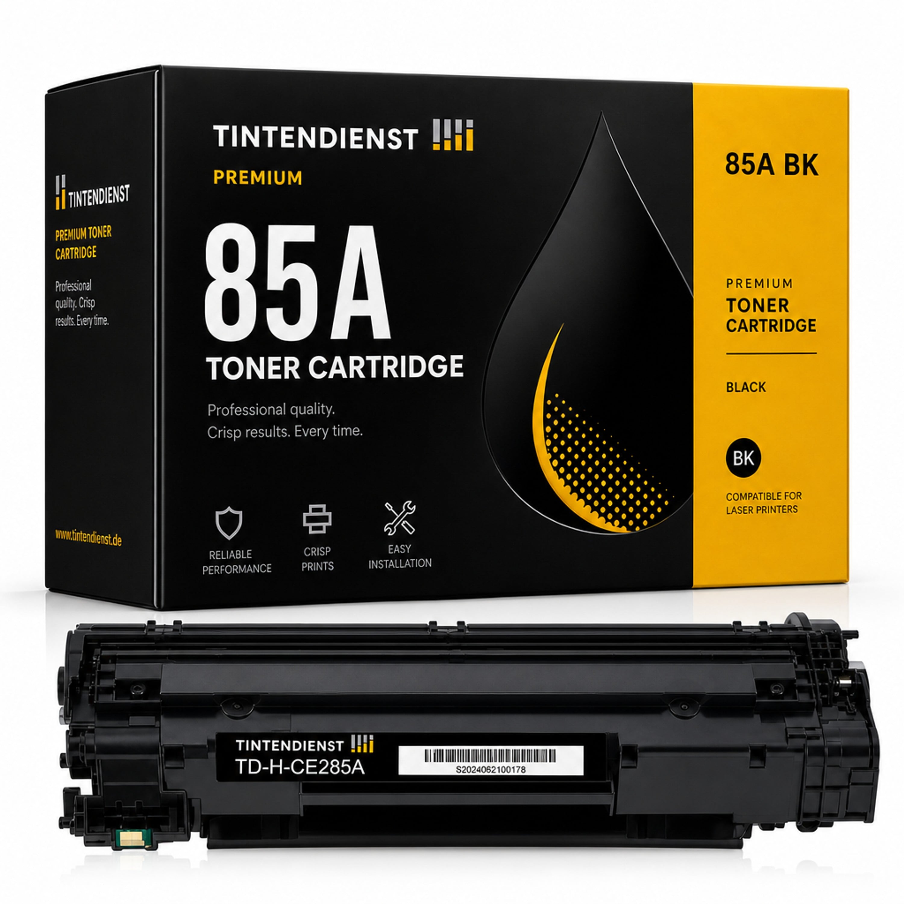 Toner kompatibel zu HP 85A, schwarz