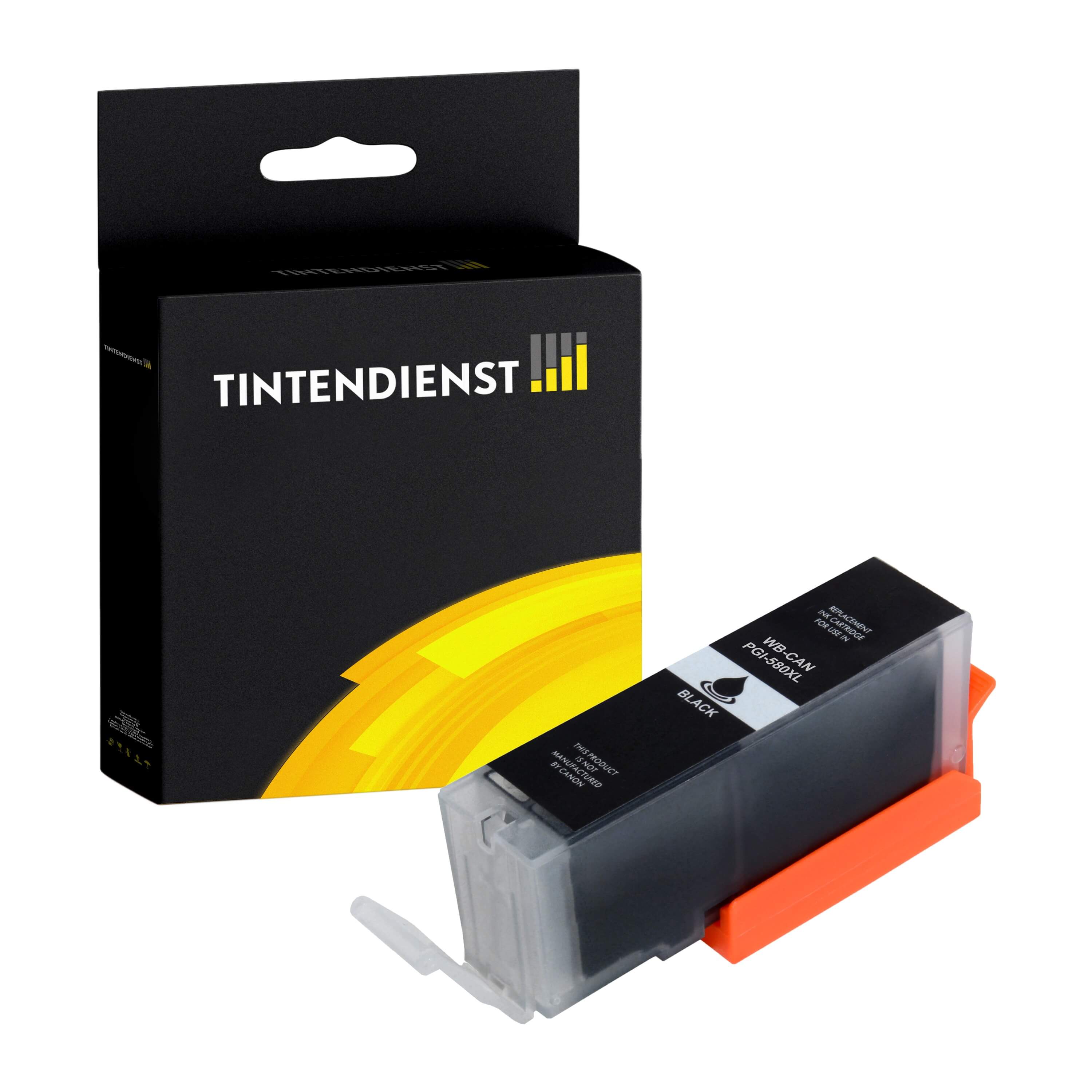 Tintendienst kompatibel für Canon Tintenpatrone 1970C001 / PGI-580PGBKXXL Schwarz [XXL Füllmenge]