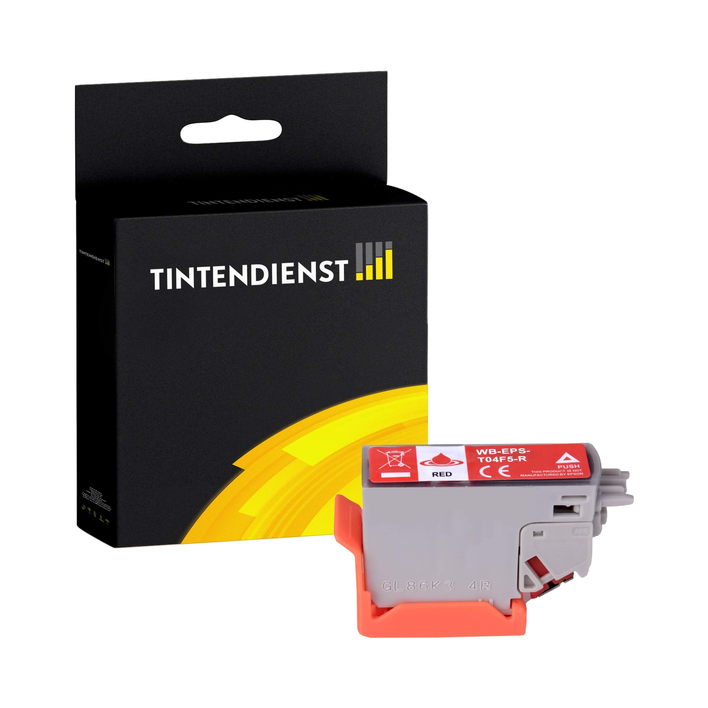 Tintendienst kompatibel für Epson Tintenpatrone C13T04F54010 / 478XL Rot [XL Füllmenge]