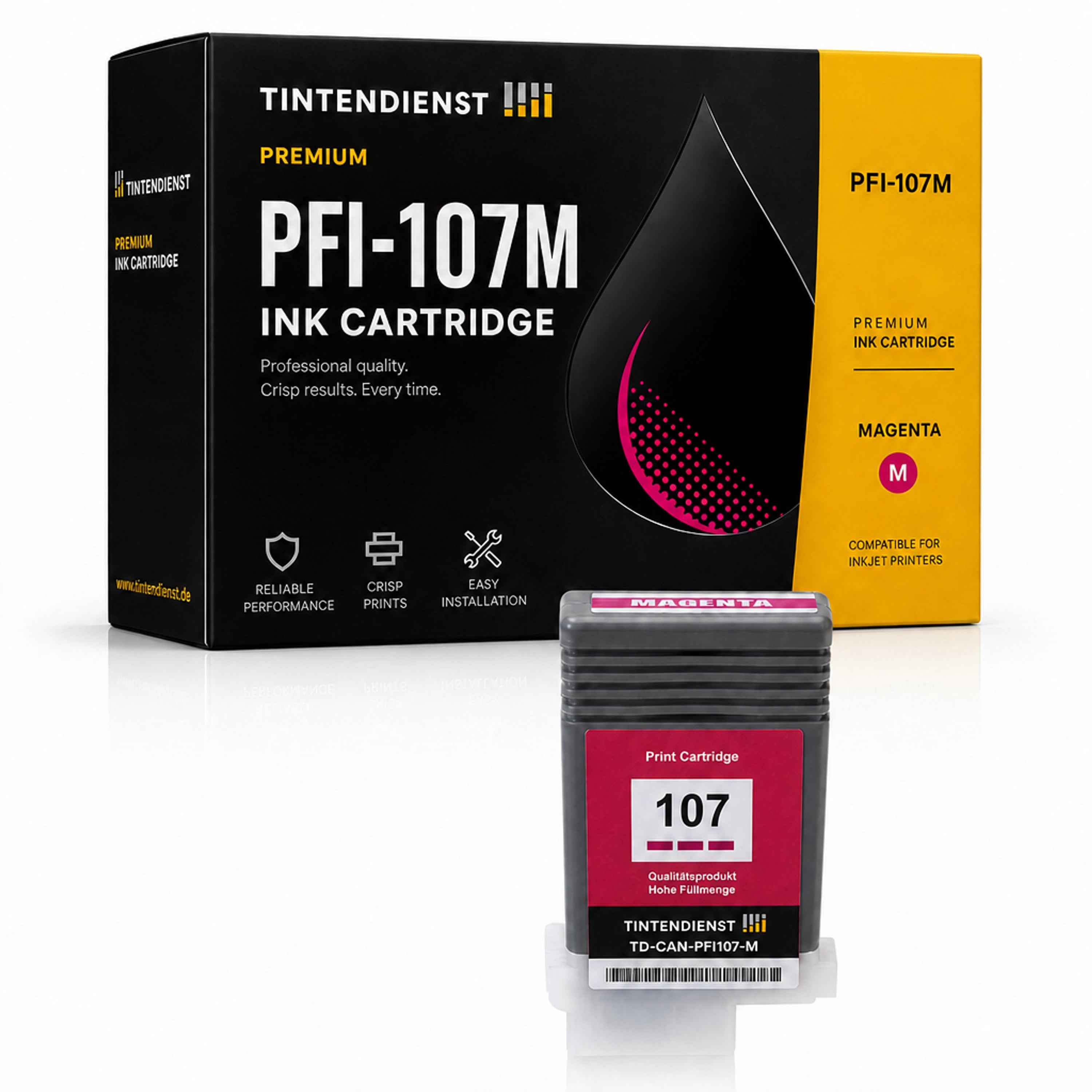 Druckerpatrone kompatibel zu Canon PFI-107M, magenta
