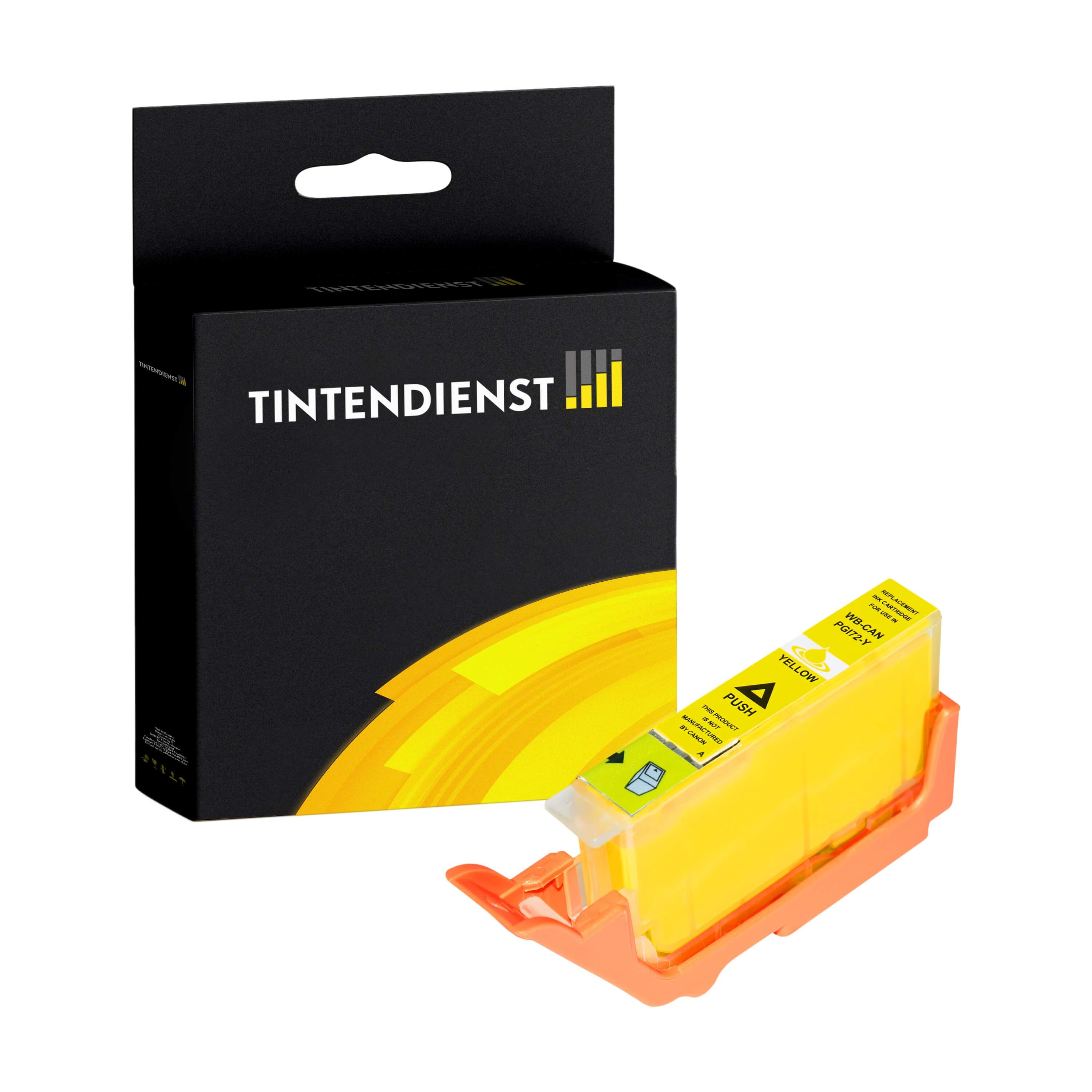 Tintendienst kompatibel für Canon Tintenpatrone 6406B001 / PGI-72Y Gelb