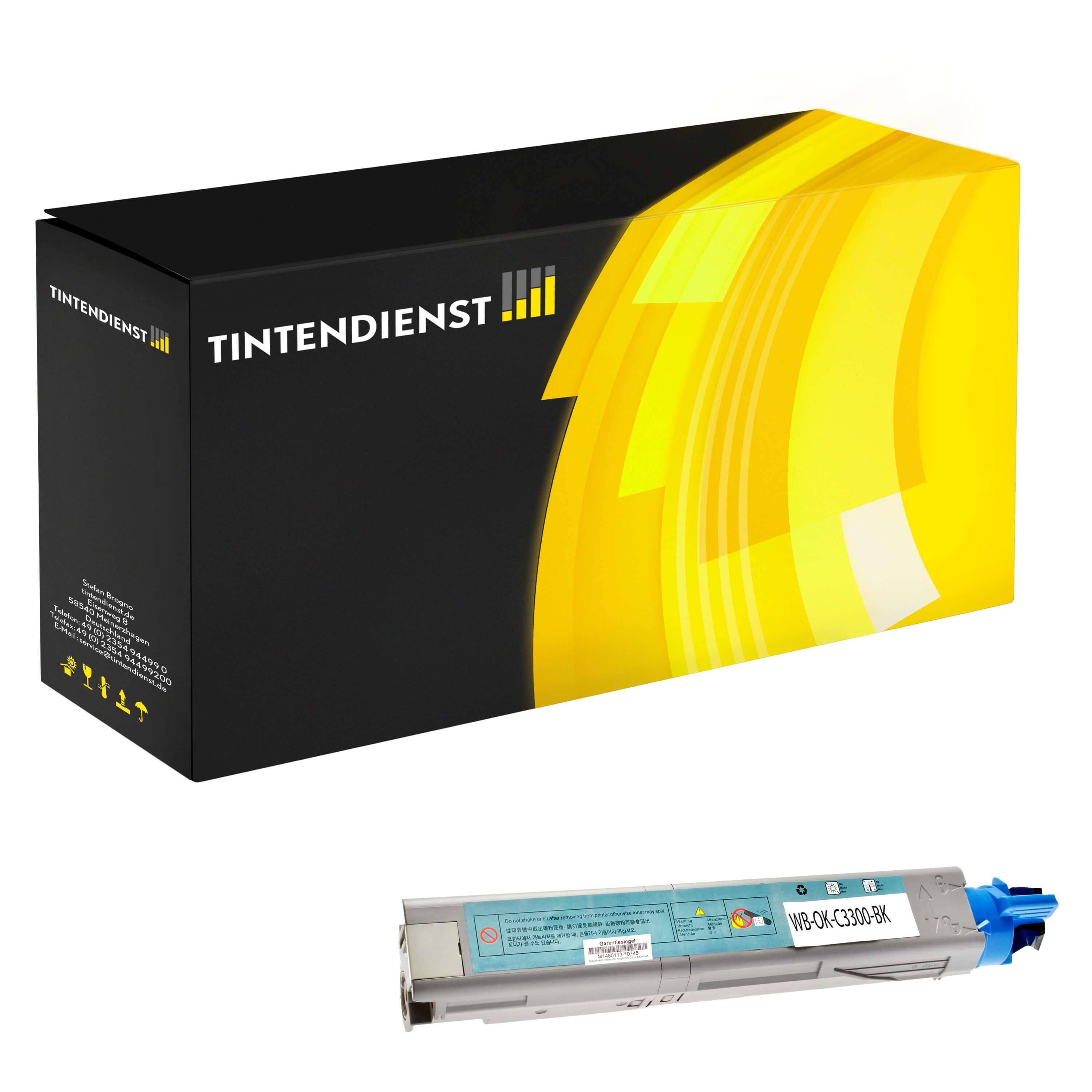 Toner kompatibel zu OKI 43459332, schwarz