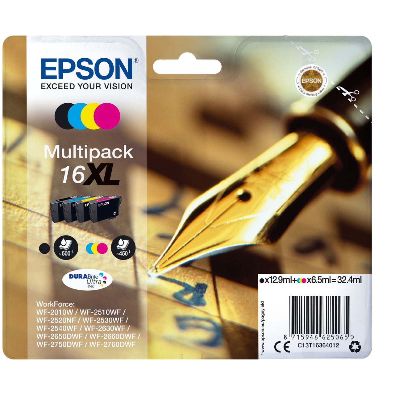 Original Epson Tintenpatronen C13T16364012