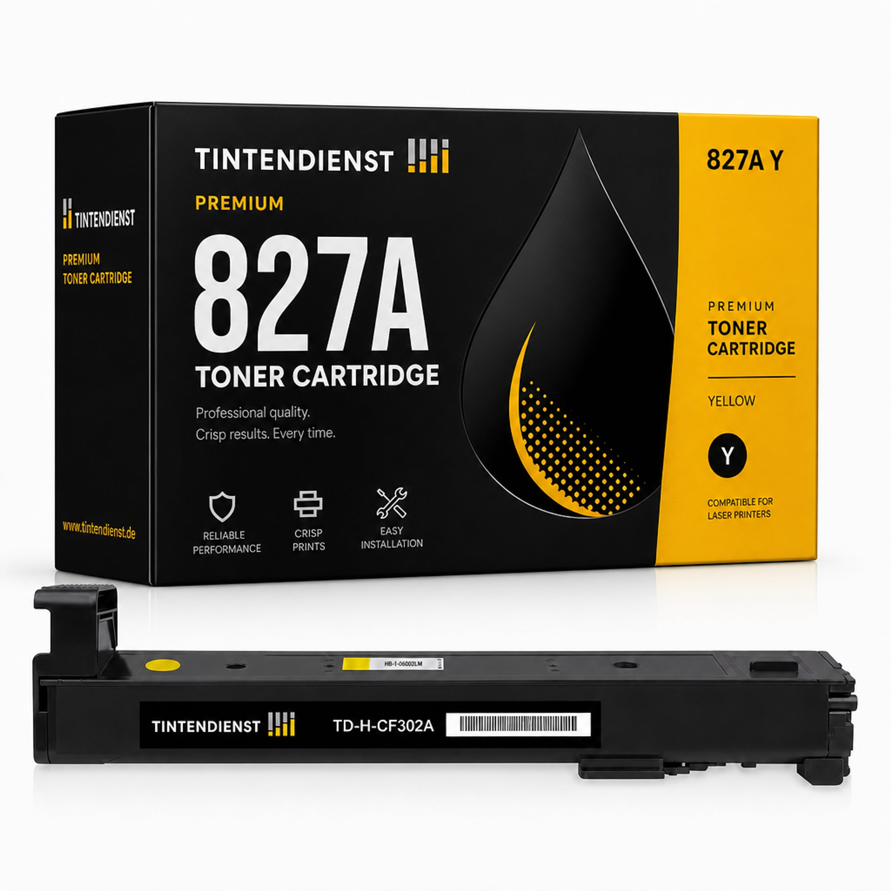 Toner kompatibel zu HP 827A, gelb