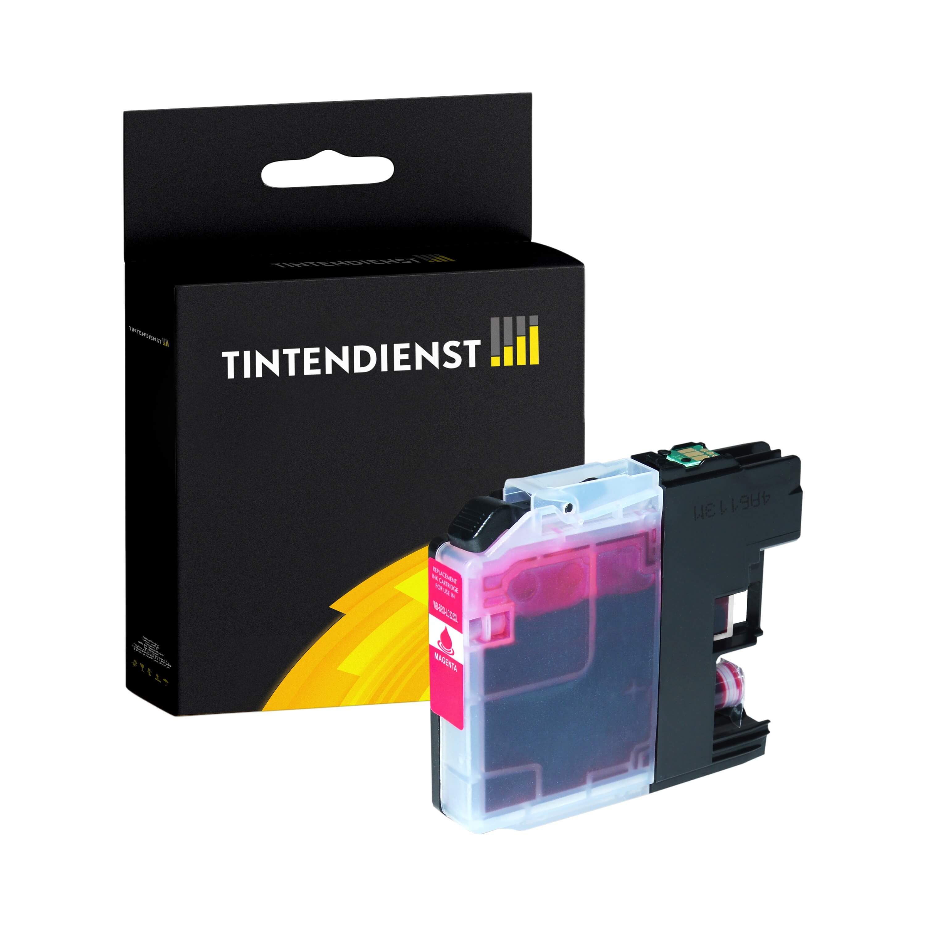 Tintendienst kompatibel für Brother Tintenpatrone LC-225XLM Magenta [XXL Füllmenge]