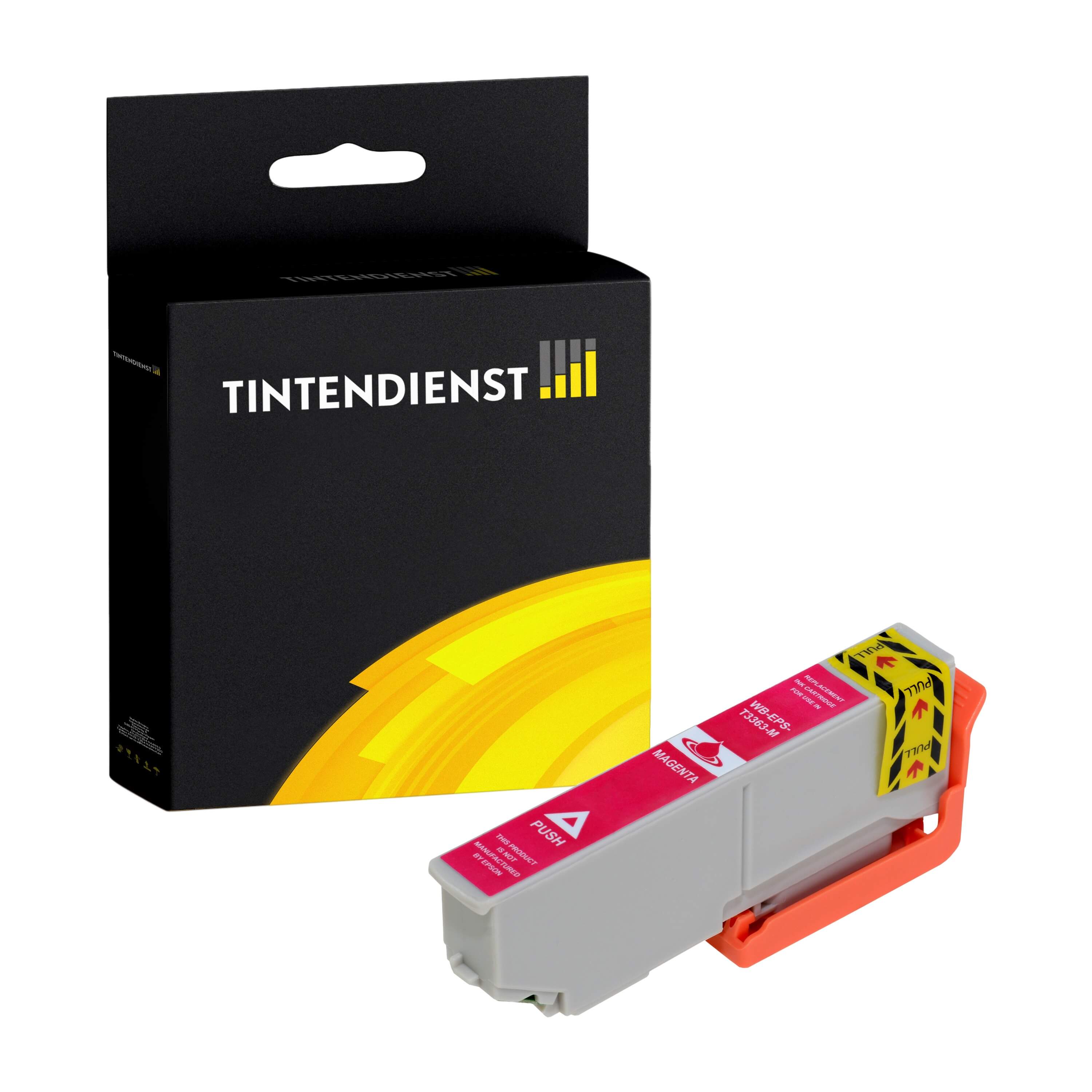 Tintendienst kompatibel für Epson Tintenpatrone C13T33634010 / 33XL Magenta [XL Füllmenge]