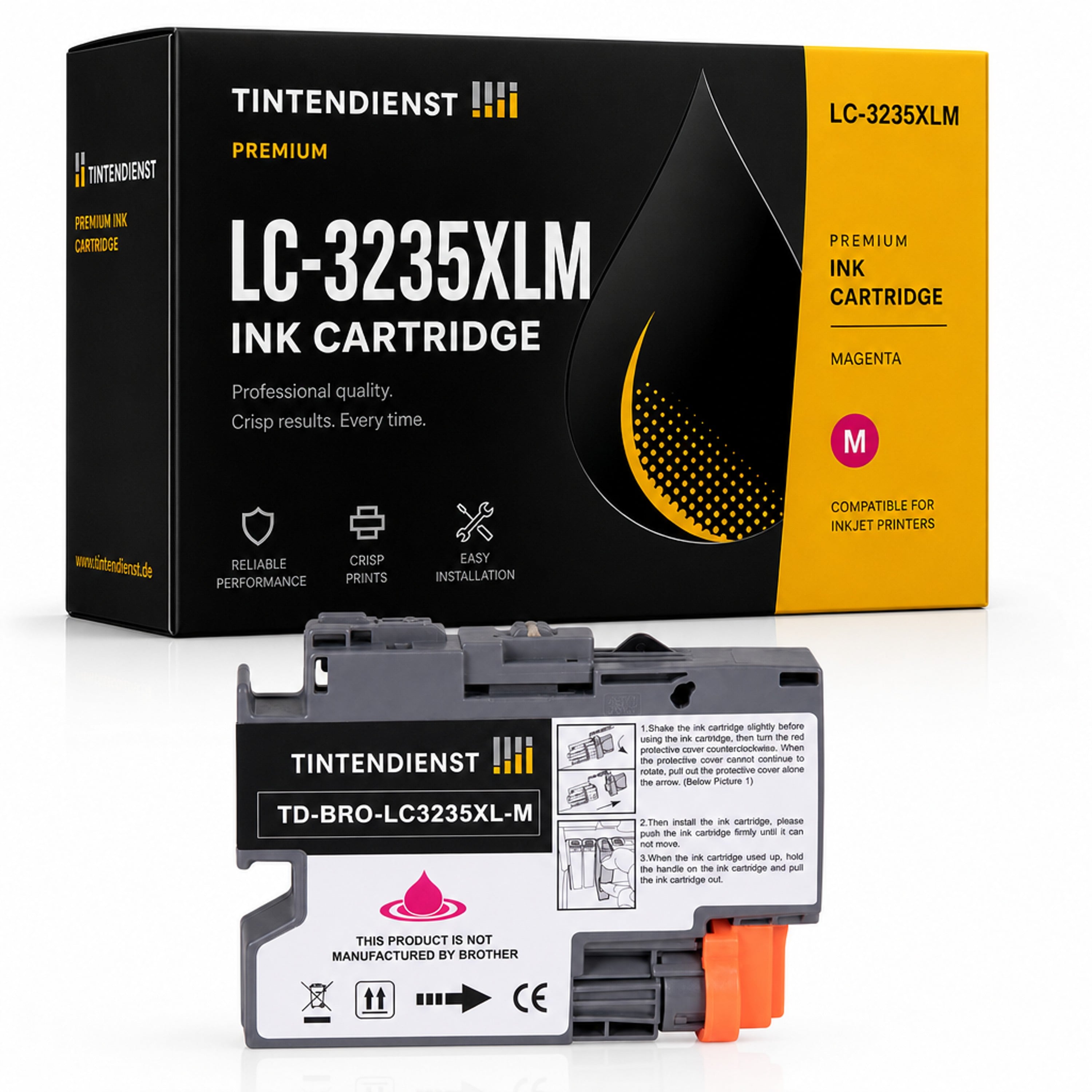 Druckerpatrone kompatibel zu Brother LC-3235XLM, magenta