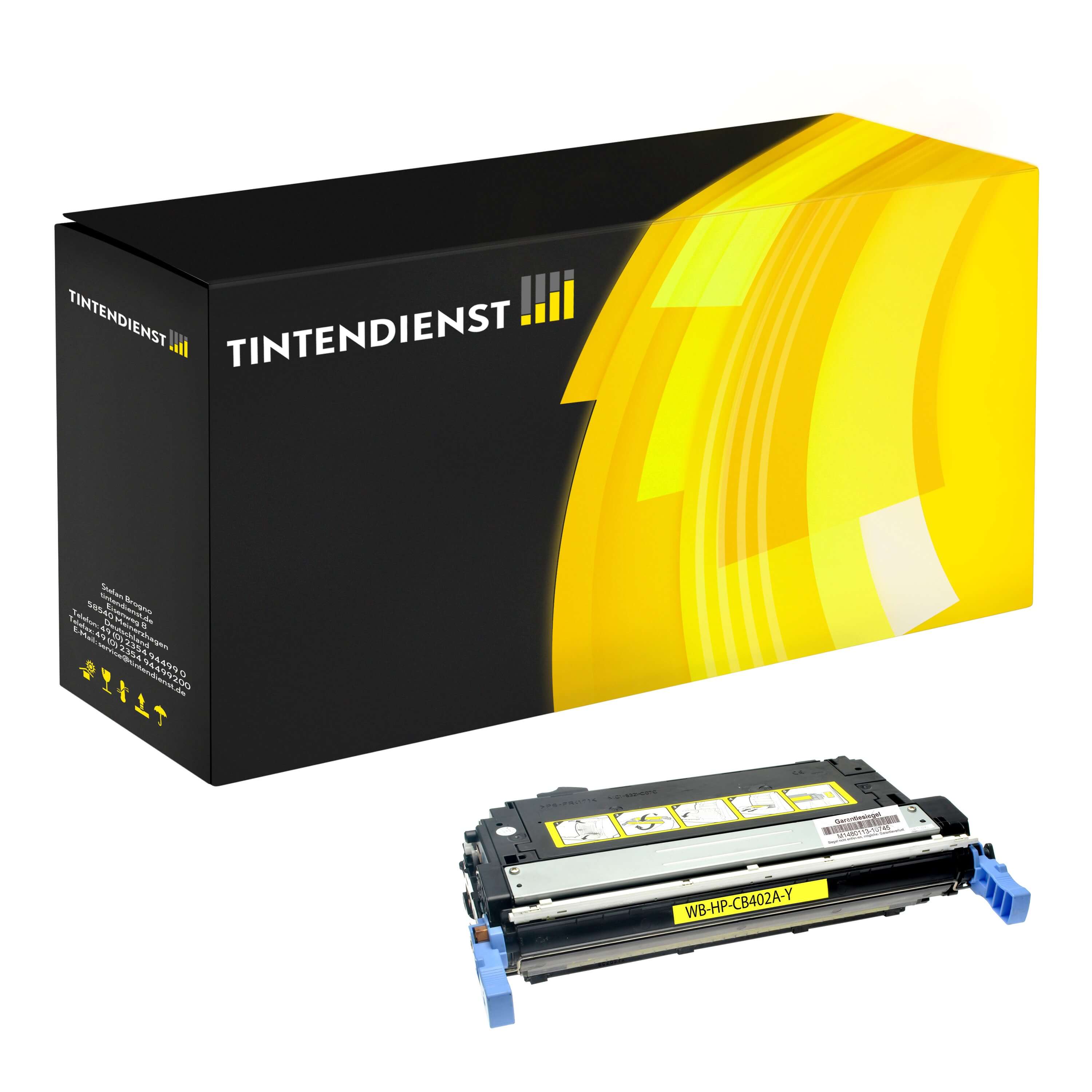 Toner kompatibel zu HP 642A, gelb