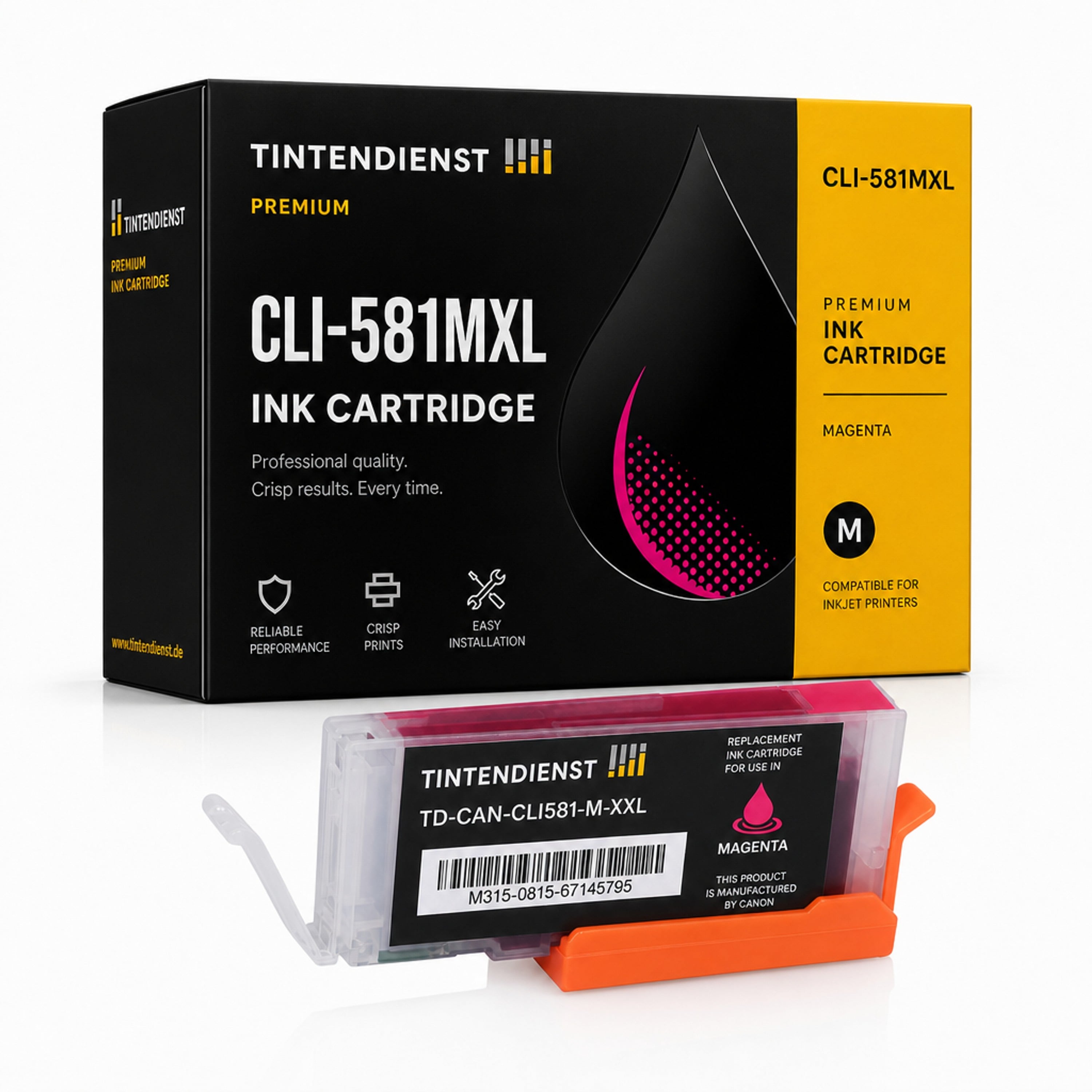 Druckerpatrone kompatibel zu Canon CLI-581MXL, magenta